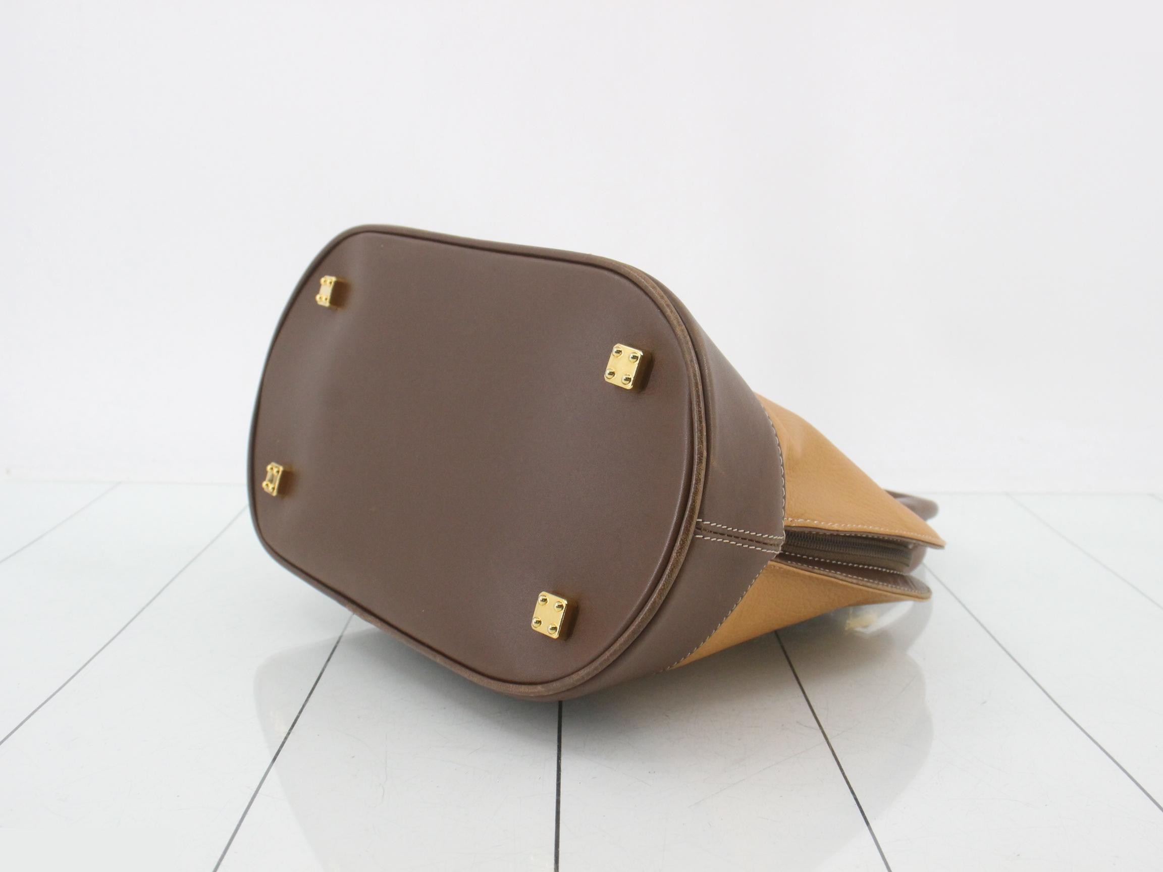 Anagram handbag, leather, brown — view 6