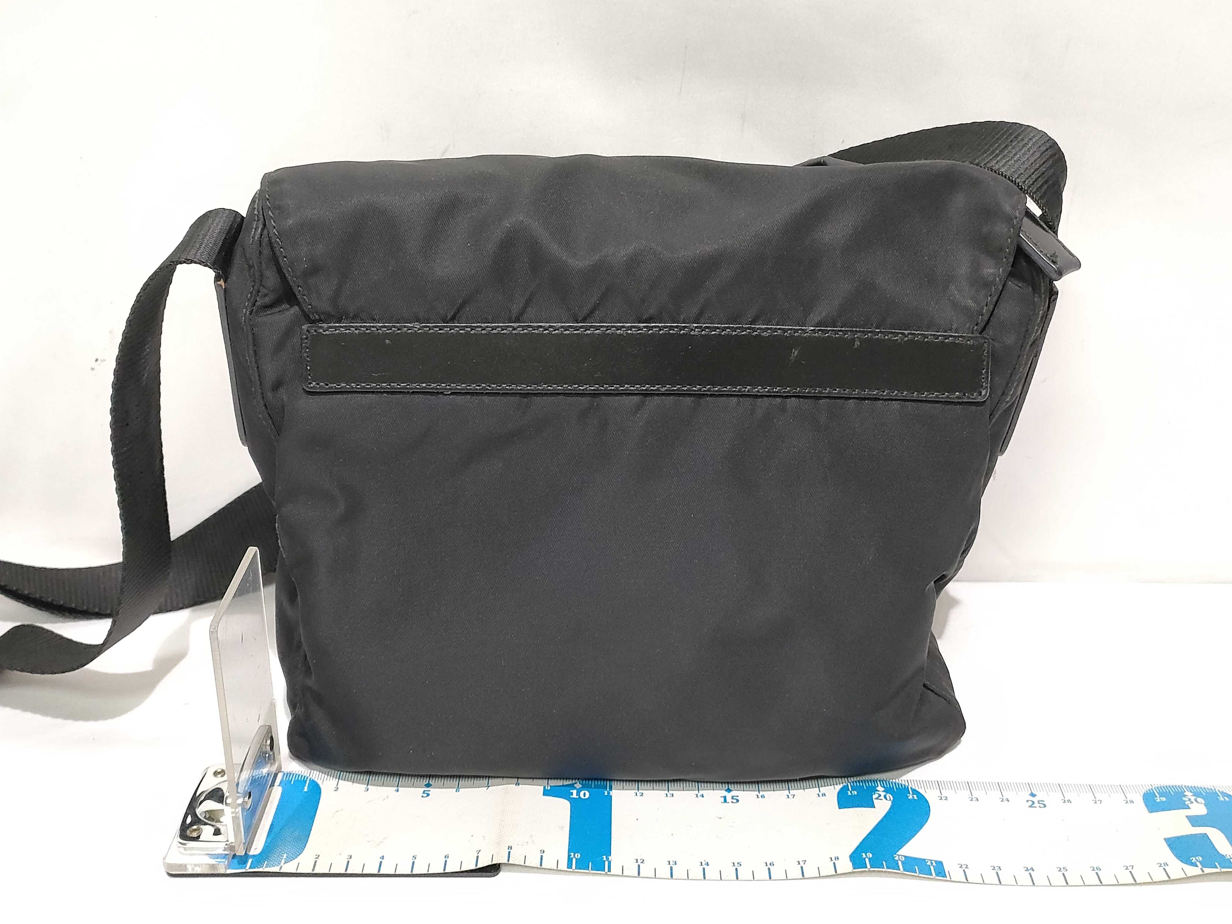 Nylon Prada Nylon Triangle Logo Shoulder Bag — view 2
