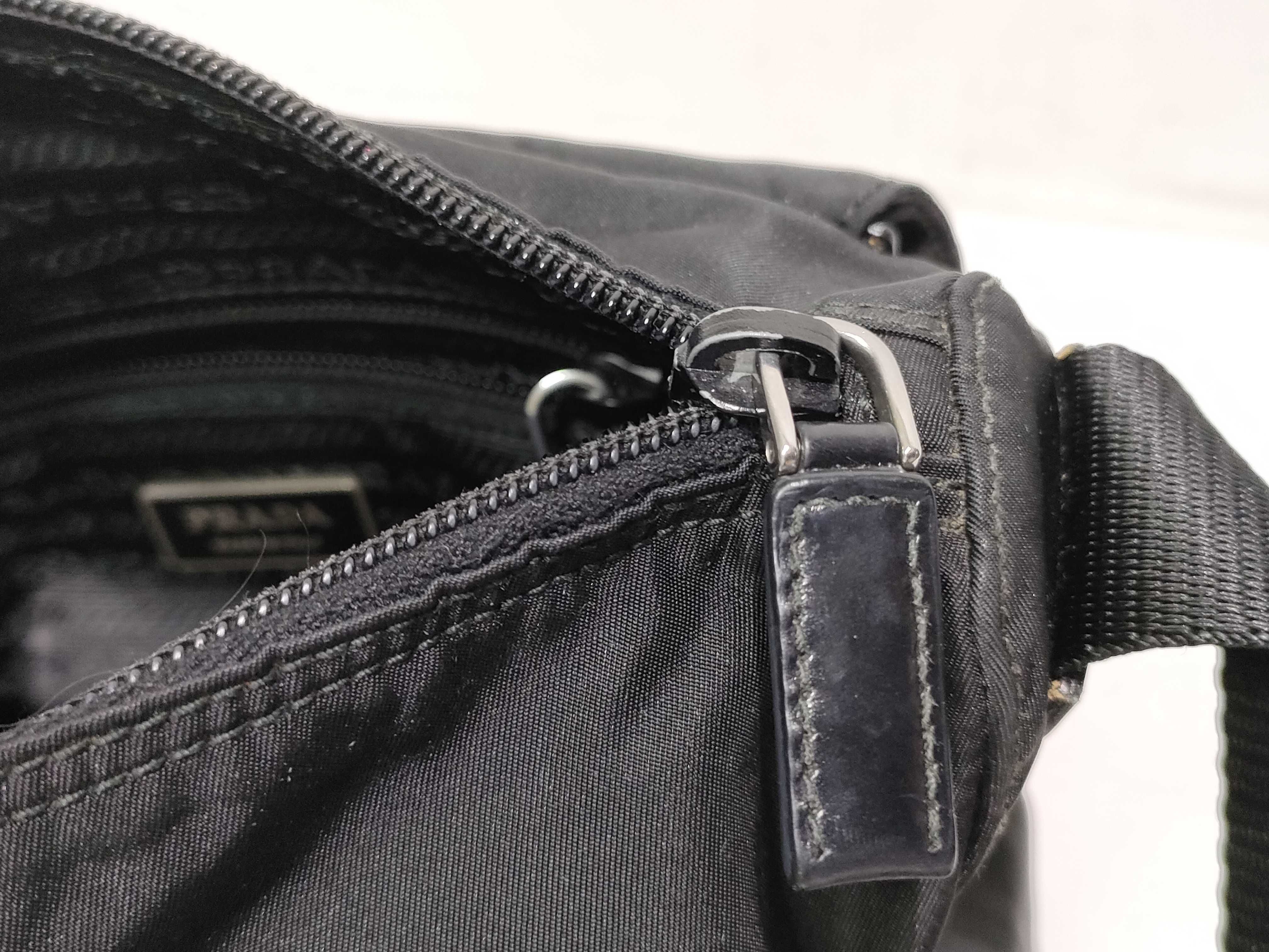 Nylon Prada Nylon Triangle Logo Shoulder Bag — view 13