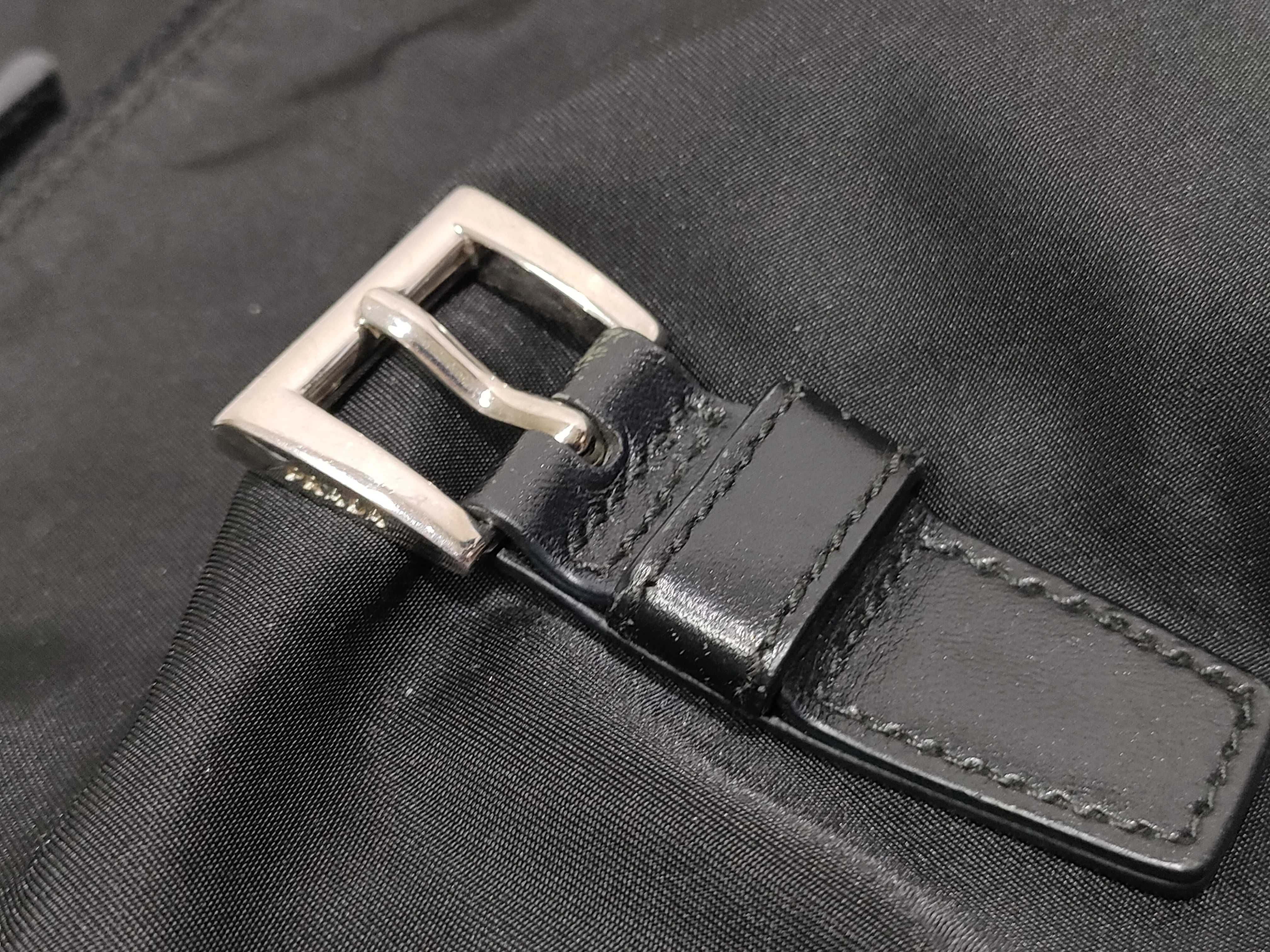Nylon Prada Nylon Triangle Logo Shoulder Bag — view 15