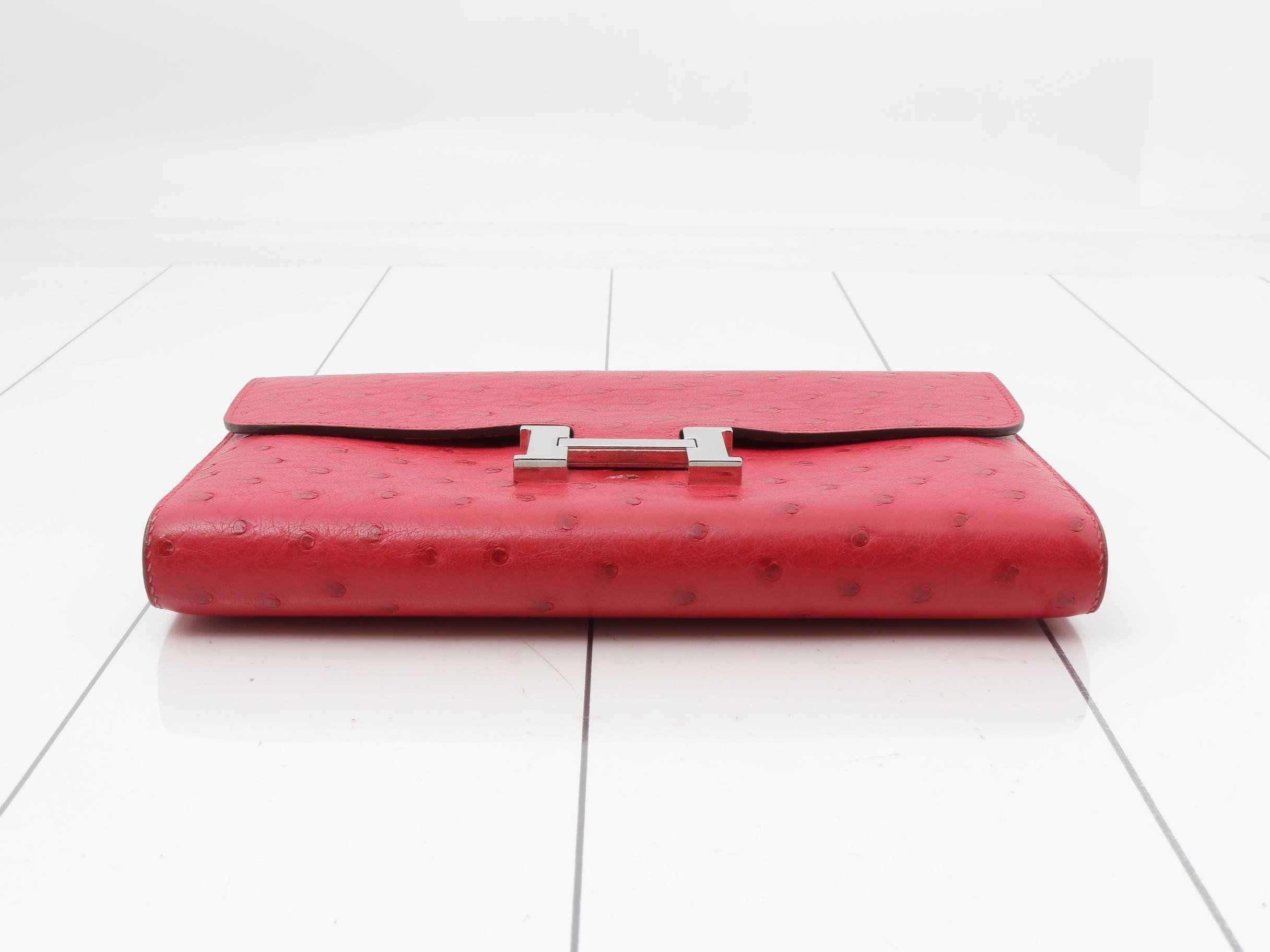 Constance Long Ostrich Bi-fold Wallet — view 3