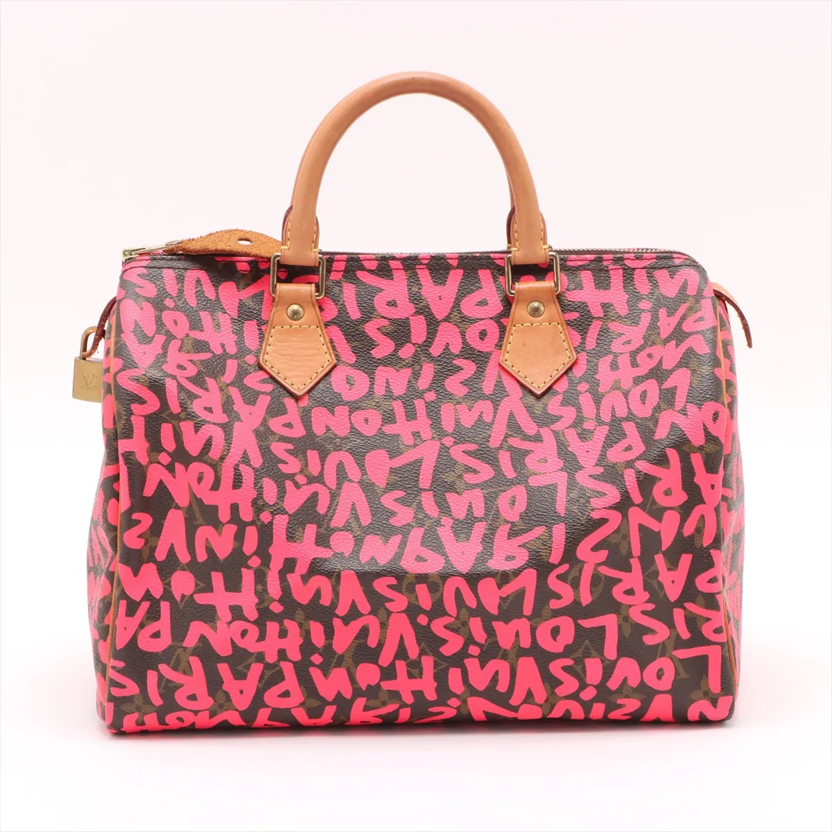 Monogram Graffiti Speedy 30 M93704 AA0049 Brown x Pink — view 2