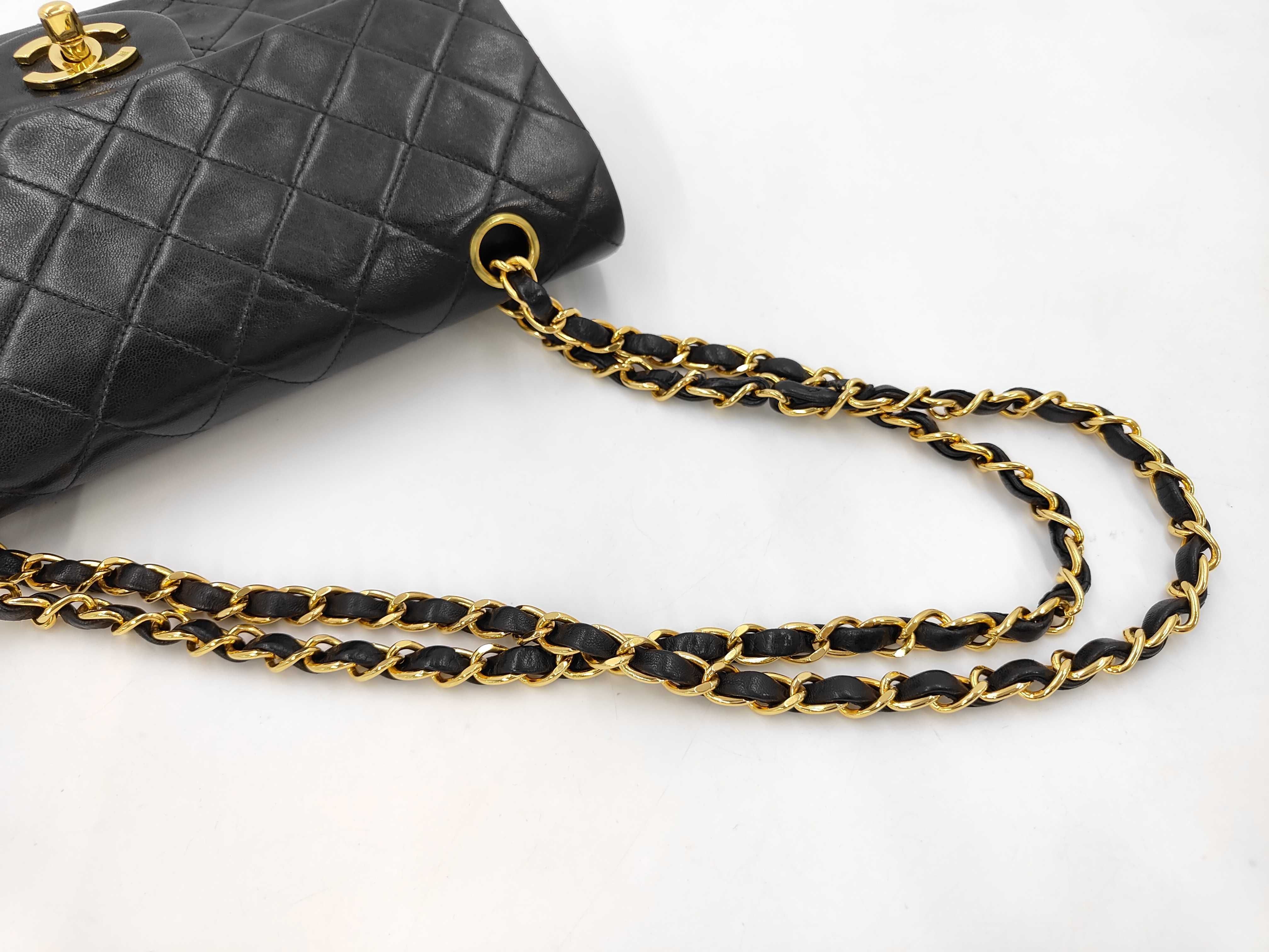 Matelassé 23 Double Flap Chain Shoulder Bag, Lambskin, Black, Gold Hardware, 2832286 (Shoulder Bag) — view 5