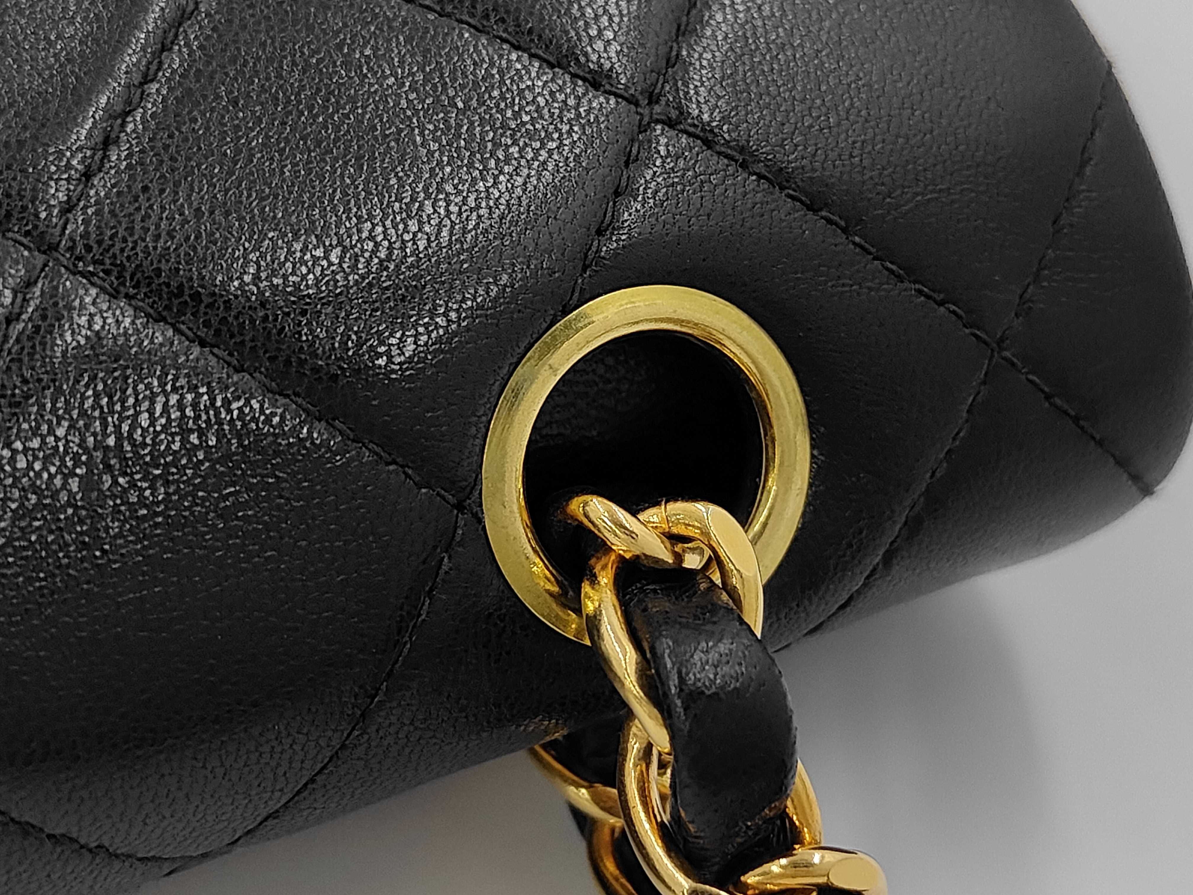 Matelassé 23 Double Flap Chain Shoulder Bag, Lambskin, Black, Gold Hardware, 2832286 (Shoulder Bag) — view 7