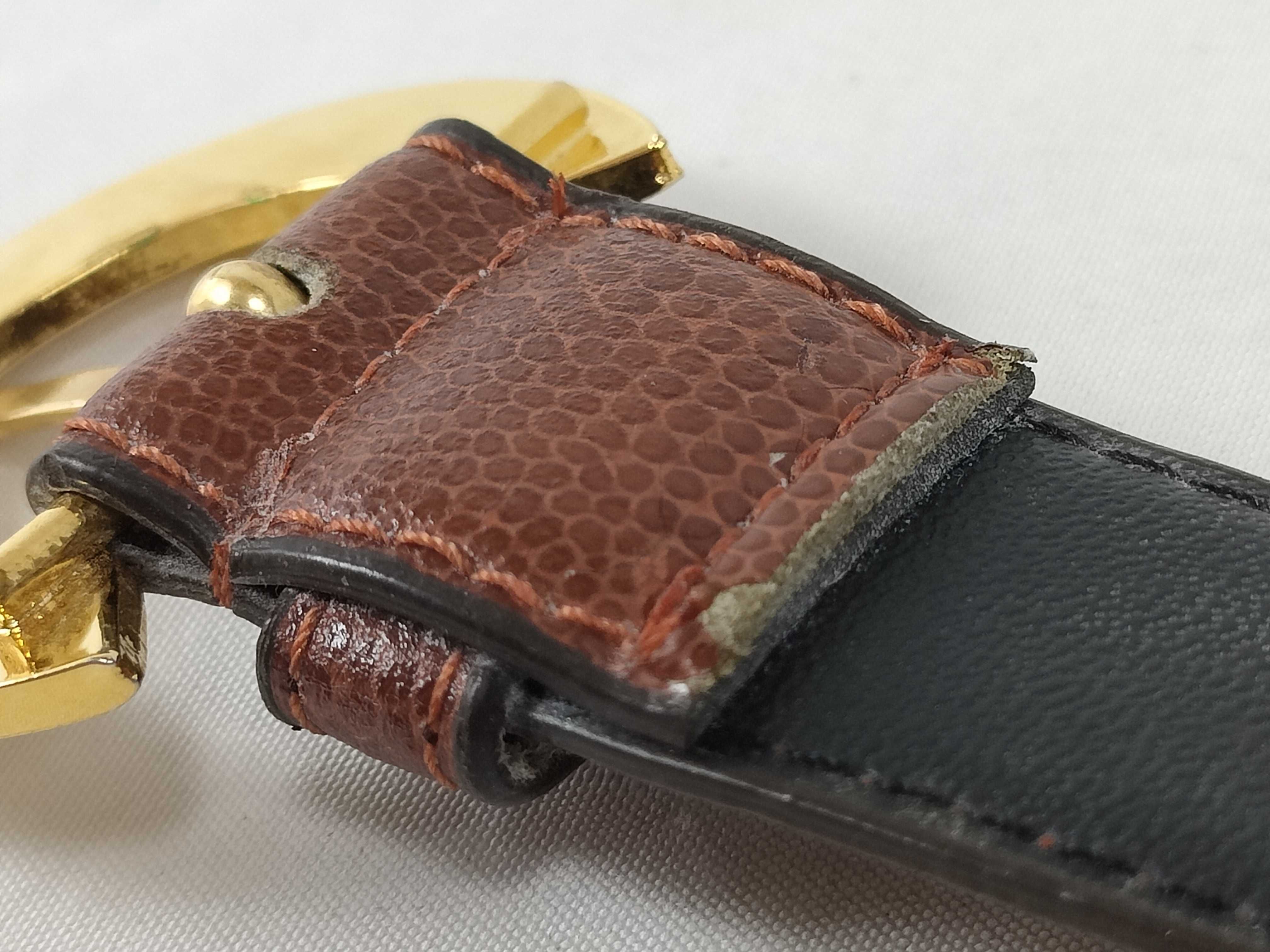 Belt, Circle Logo, Brown, Gold, Other Accessories — view 12