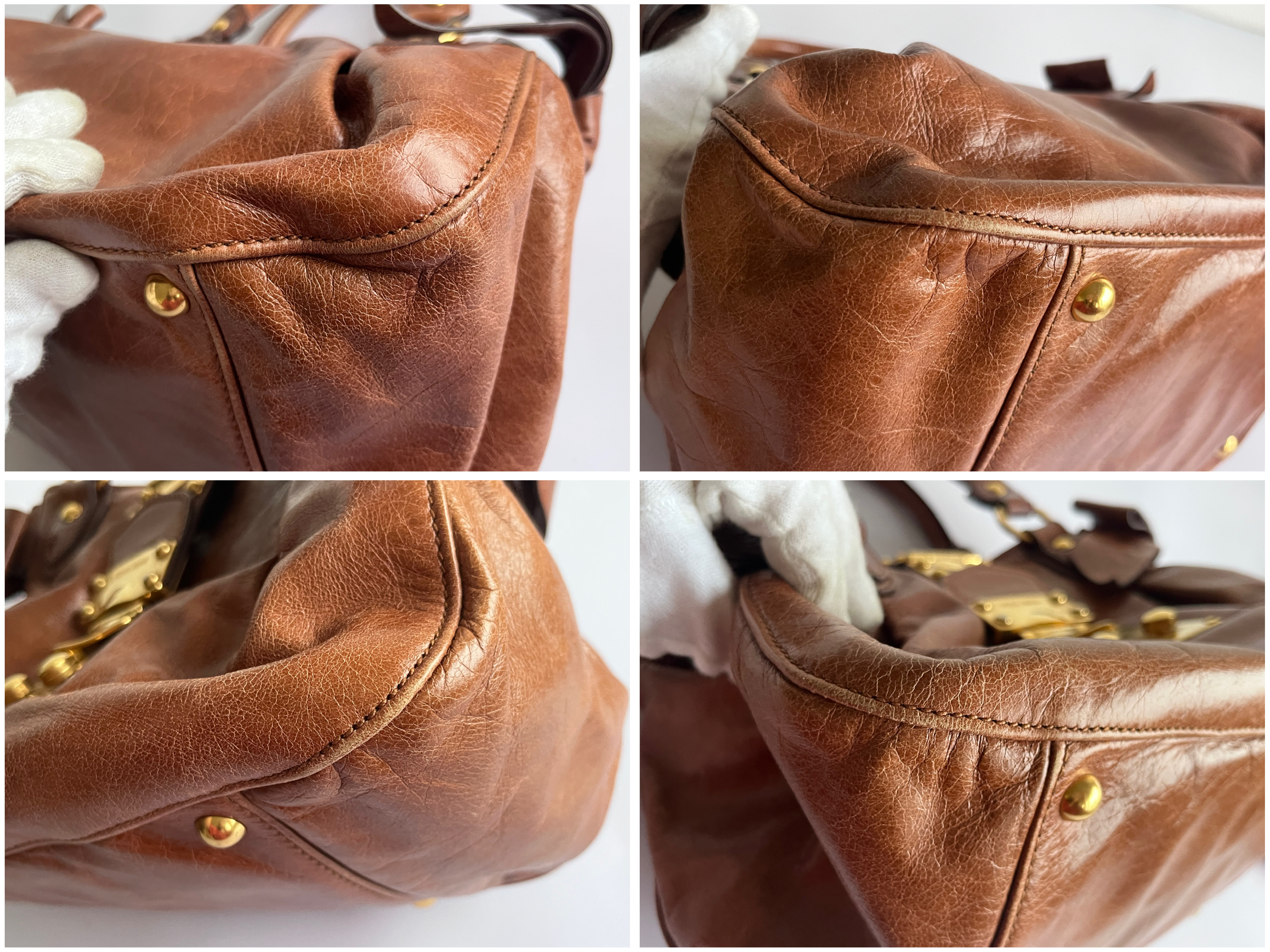 Vitello Luxe 2-Way Handbag with Shoulder Strap — view 6