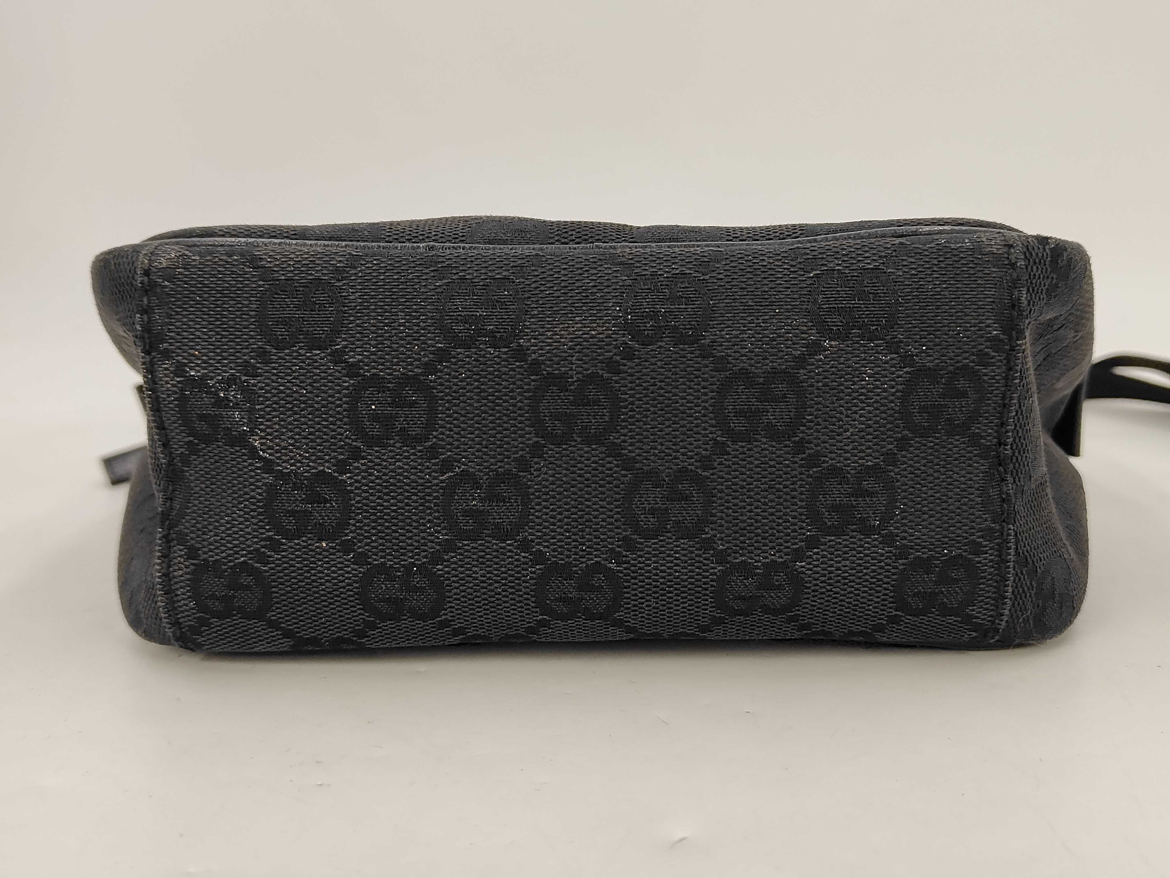 GG Canvas Shoulder Bag, Black — view 6