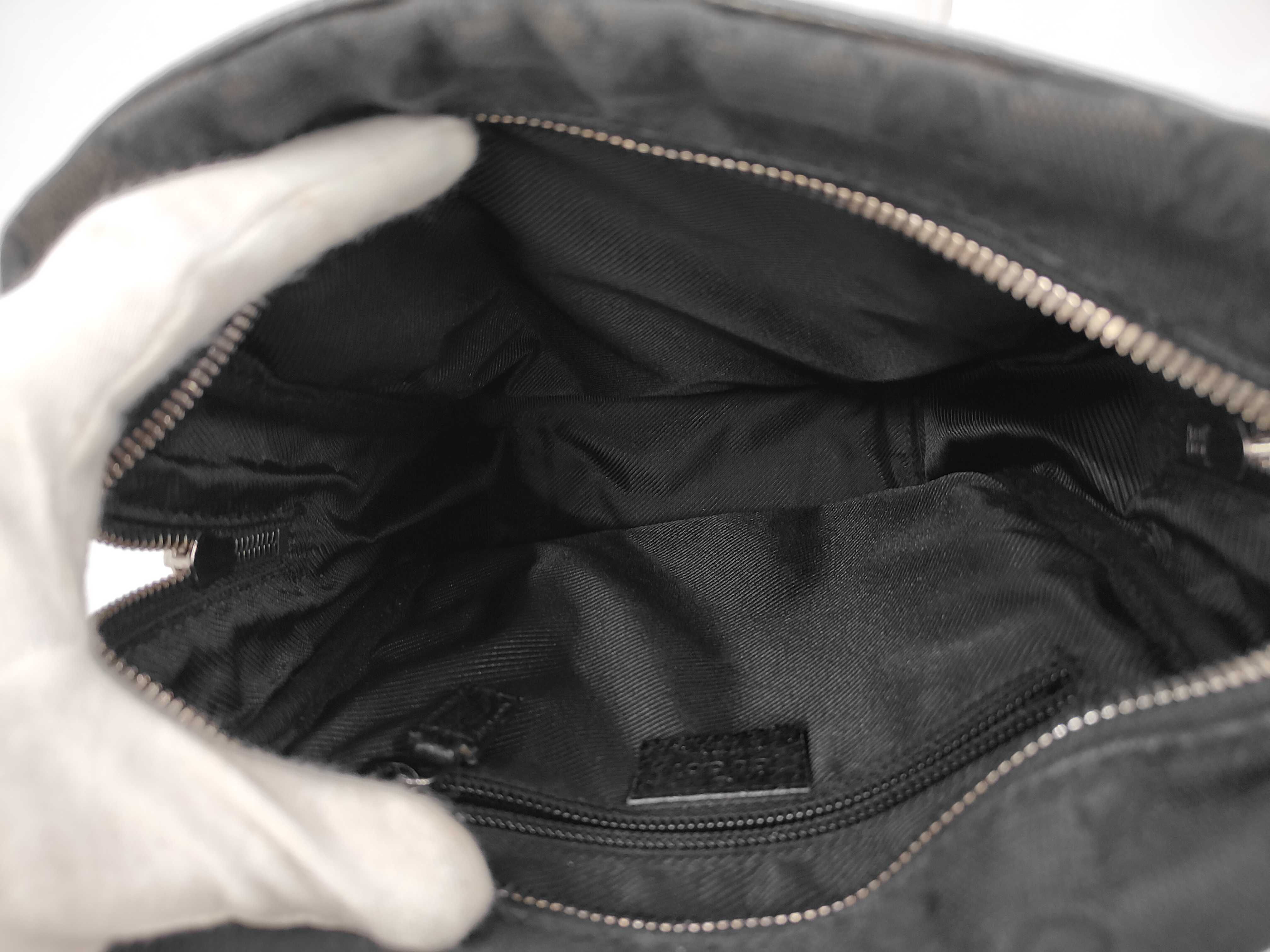 GG Canvas Shoulder Bag, Black — view 8