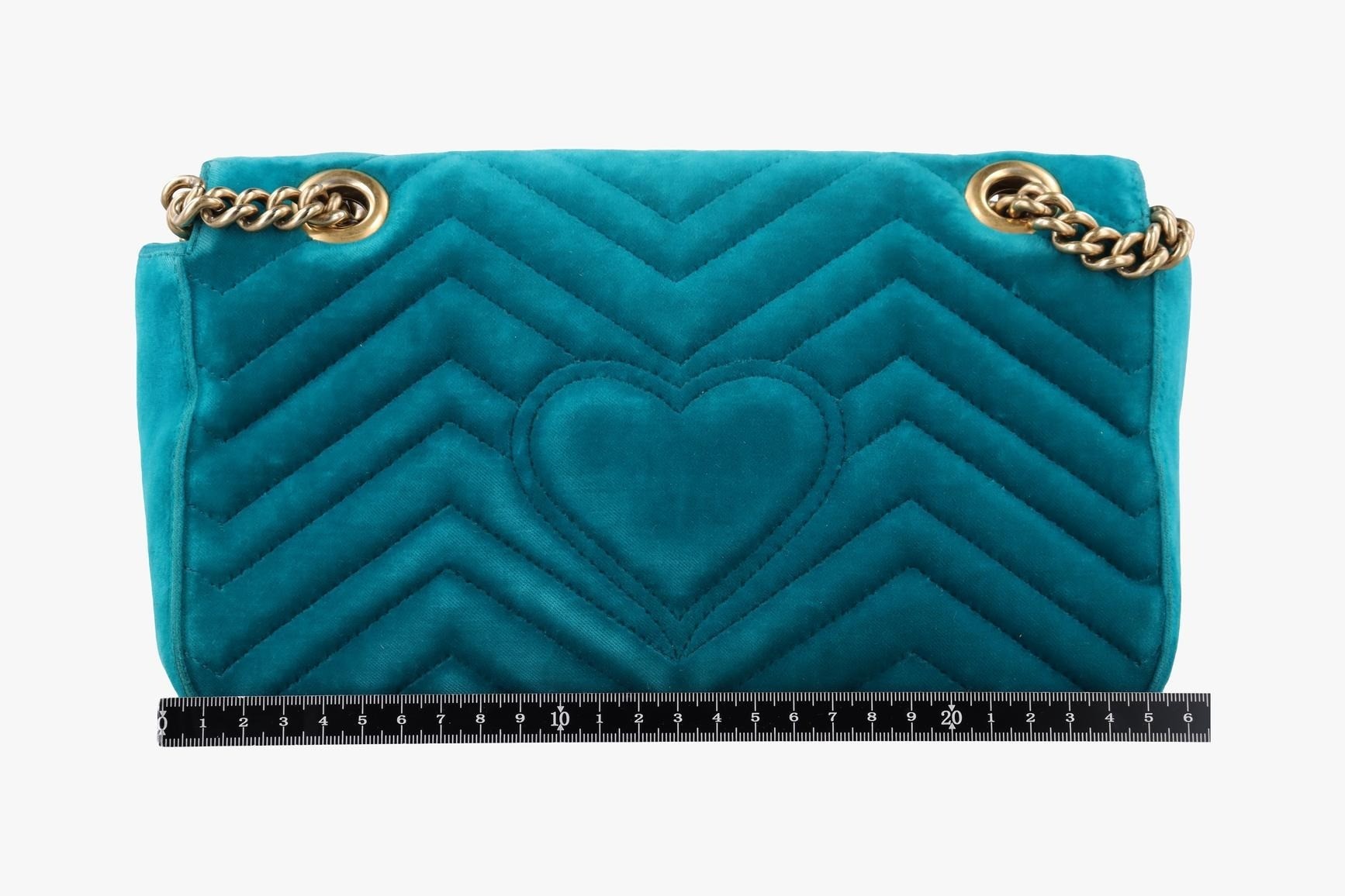 GG Marmont Velour Blue — view 2