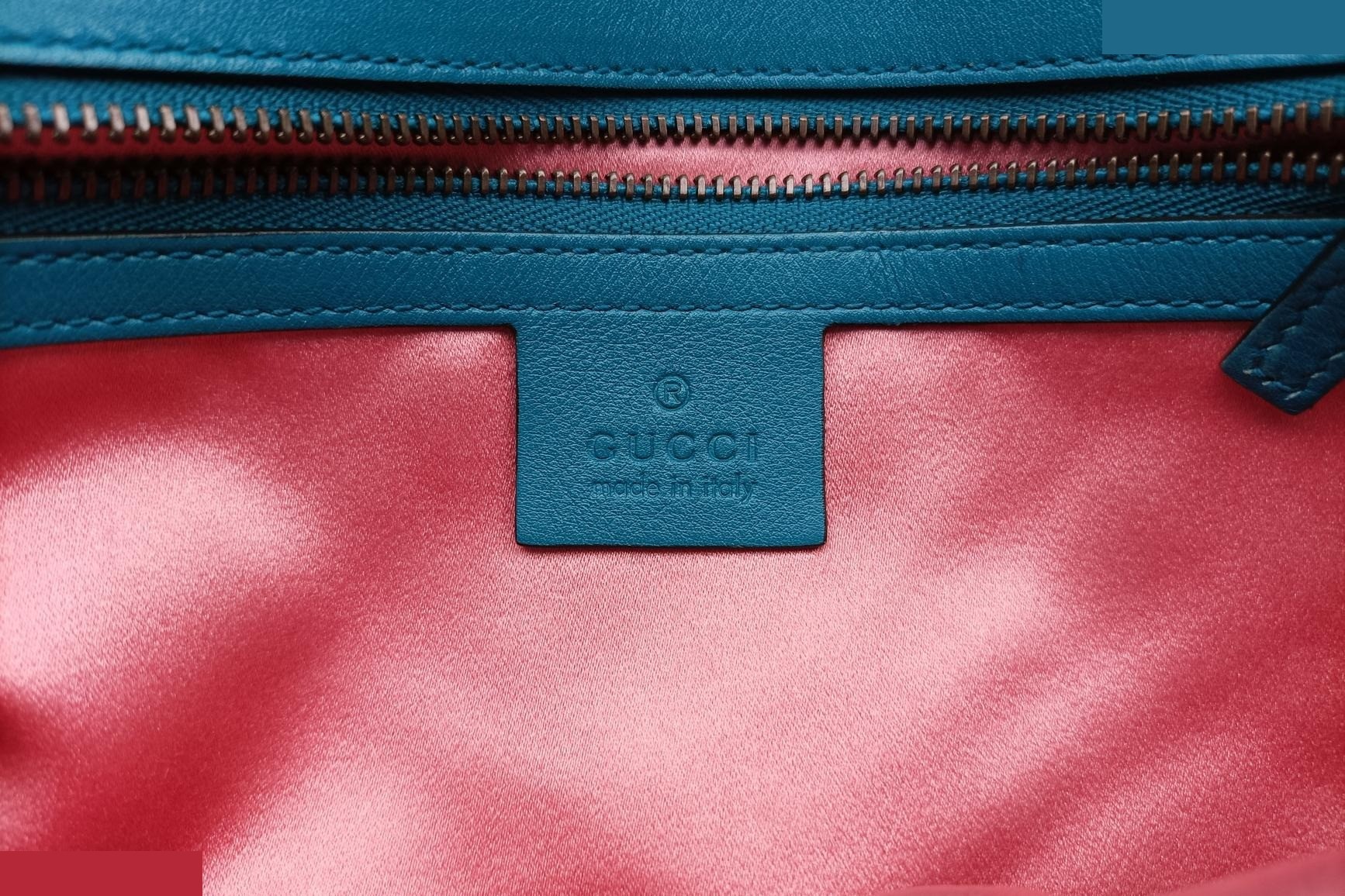GG Marmont Velour Blue — view 7