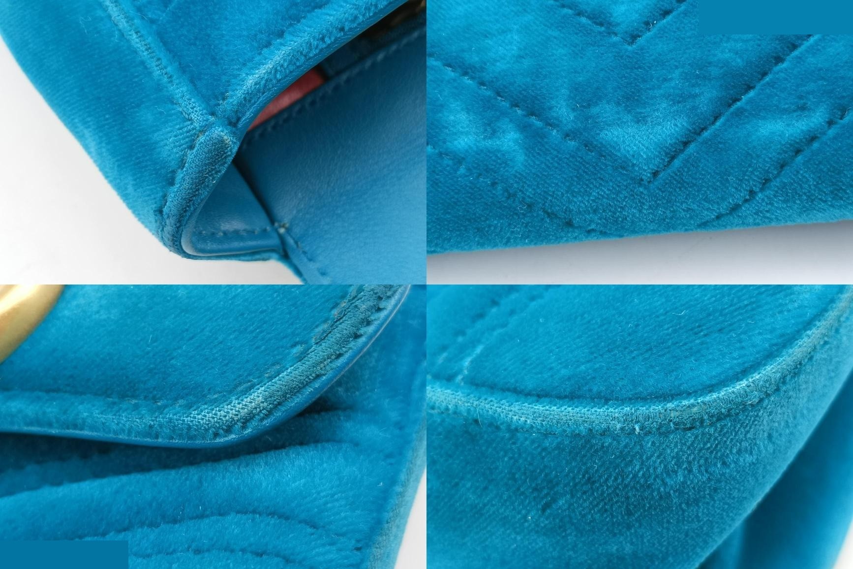 GG Marmont Velour Blue — view 10