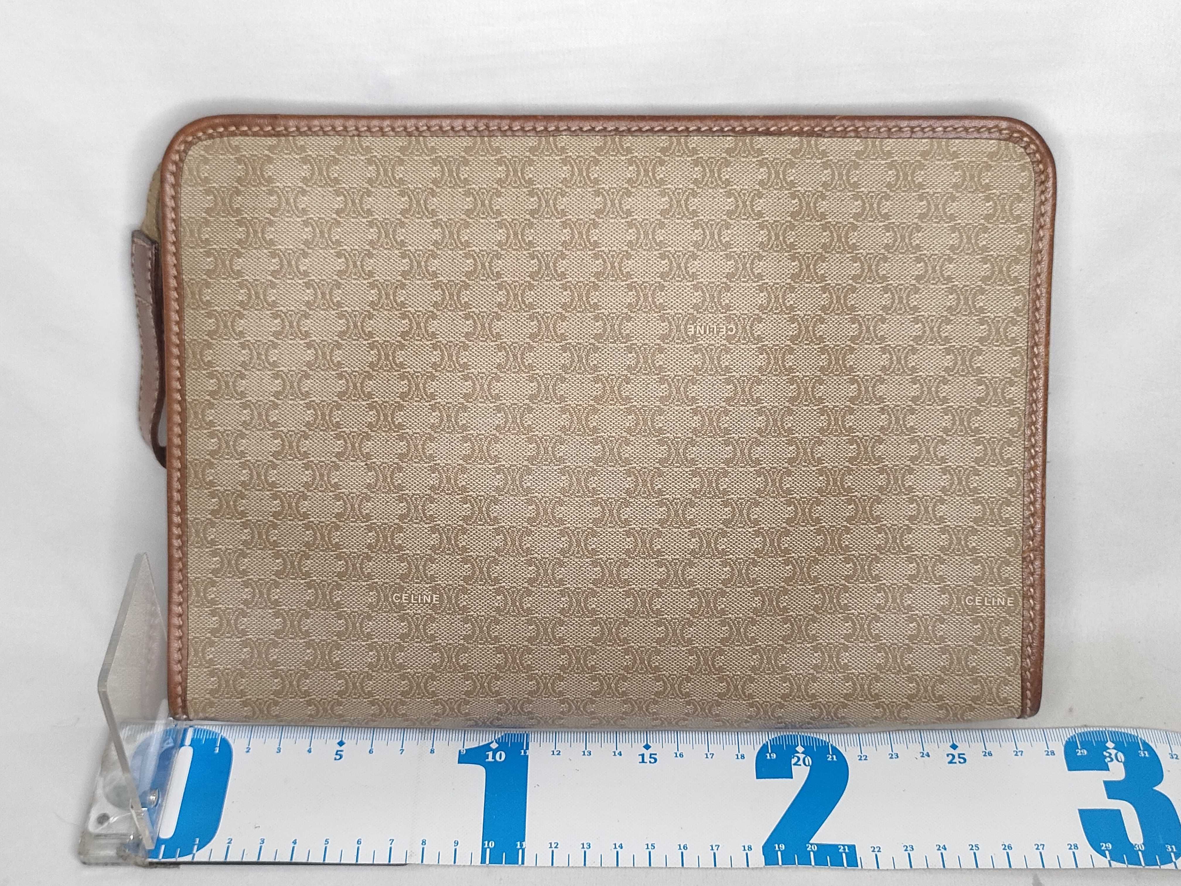 Macadam Clutch Bag, PVC Leather, Brown Clutch Bag — view 2