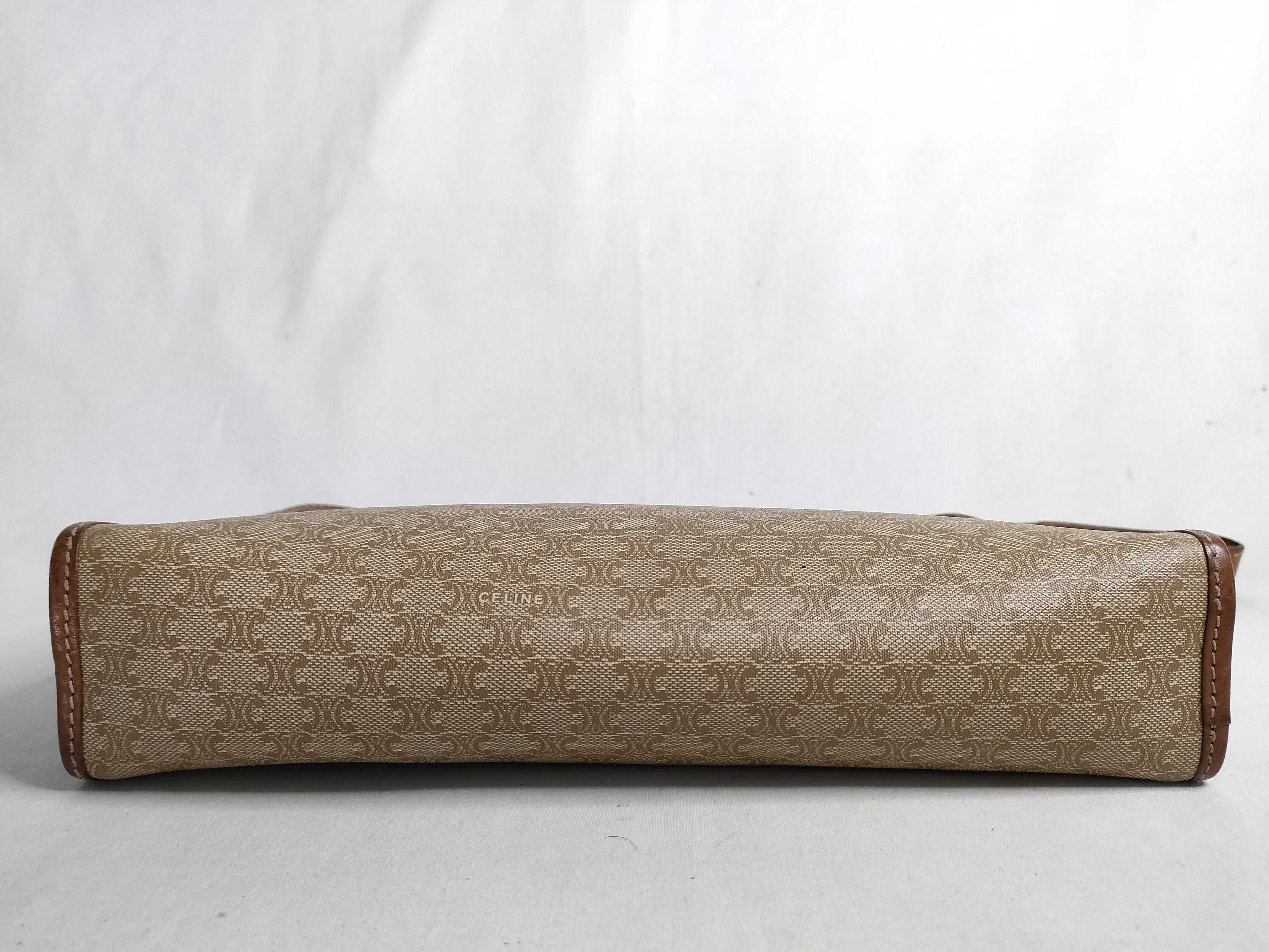 Macadam Clutch Bag, PVC Leather, Brown Clutch Bag — view 4