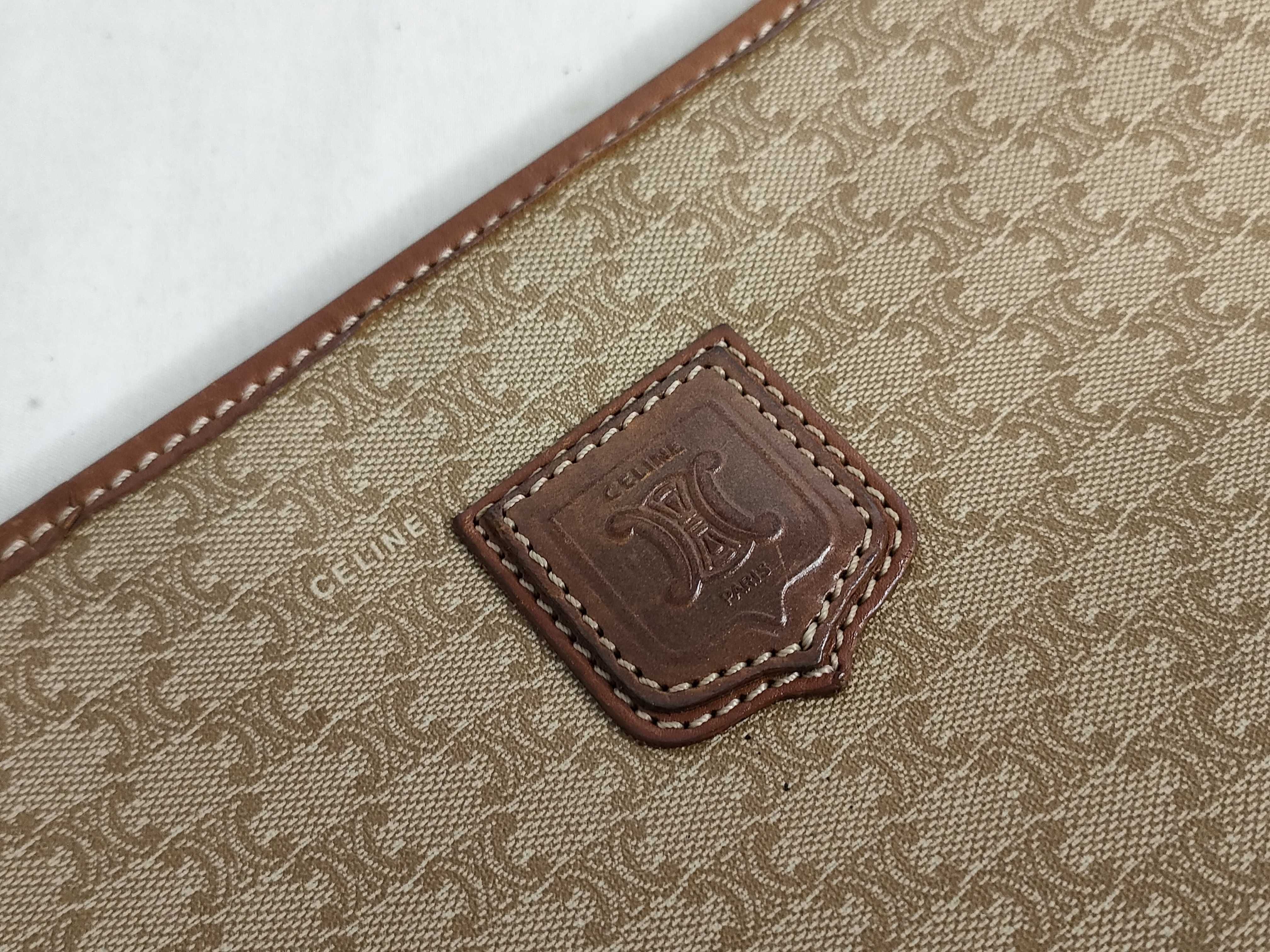 Macadam Clutch Bag, PVC Leather, Brown Clutch Bag — view 9