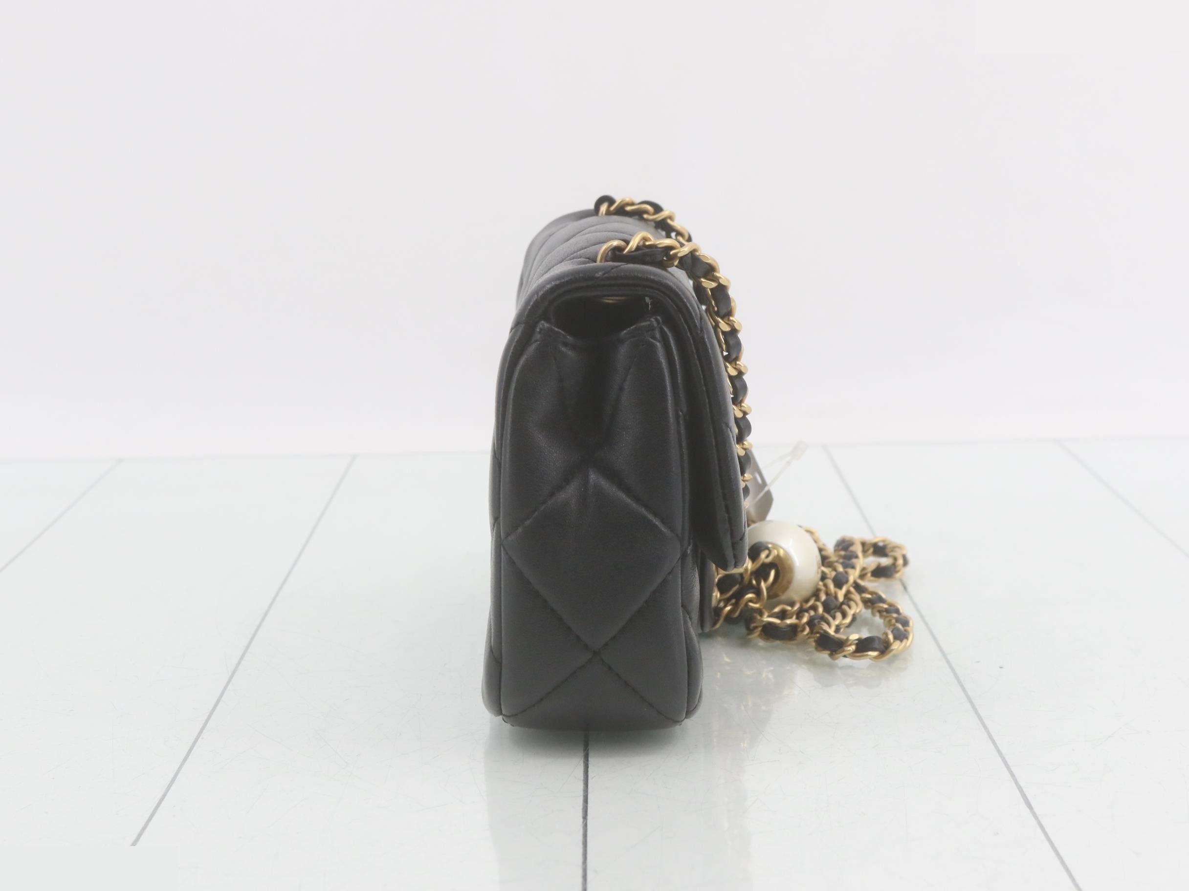 Pearl Mini Matelassé 17 Lambskin Shoulder Bag — view 4