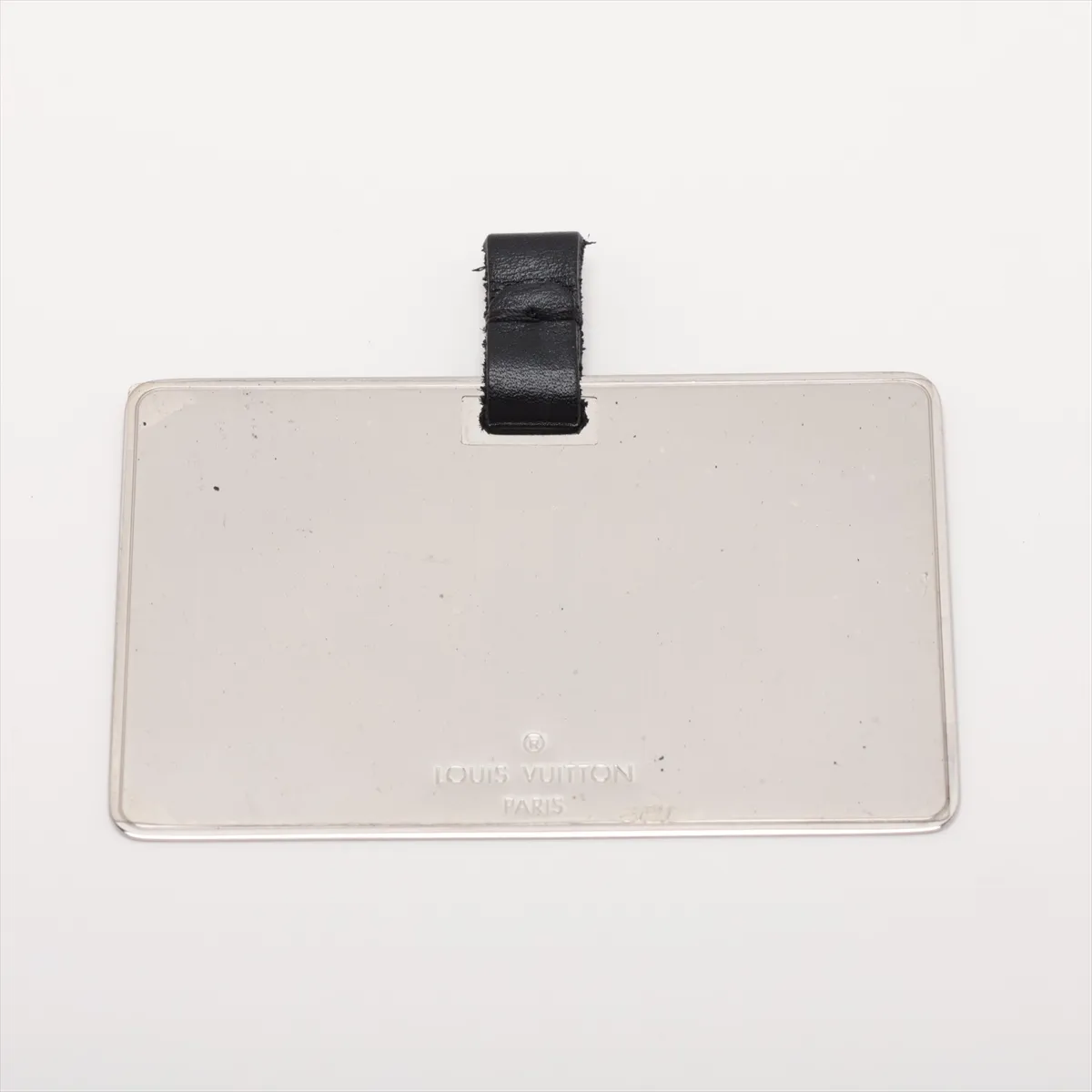 LV logo x leather Twist PM - Black x Gold, RFID responsive, with mirror. — view 10