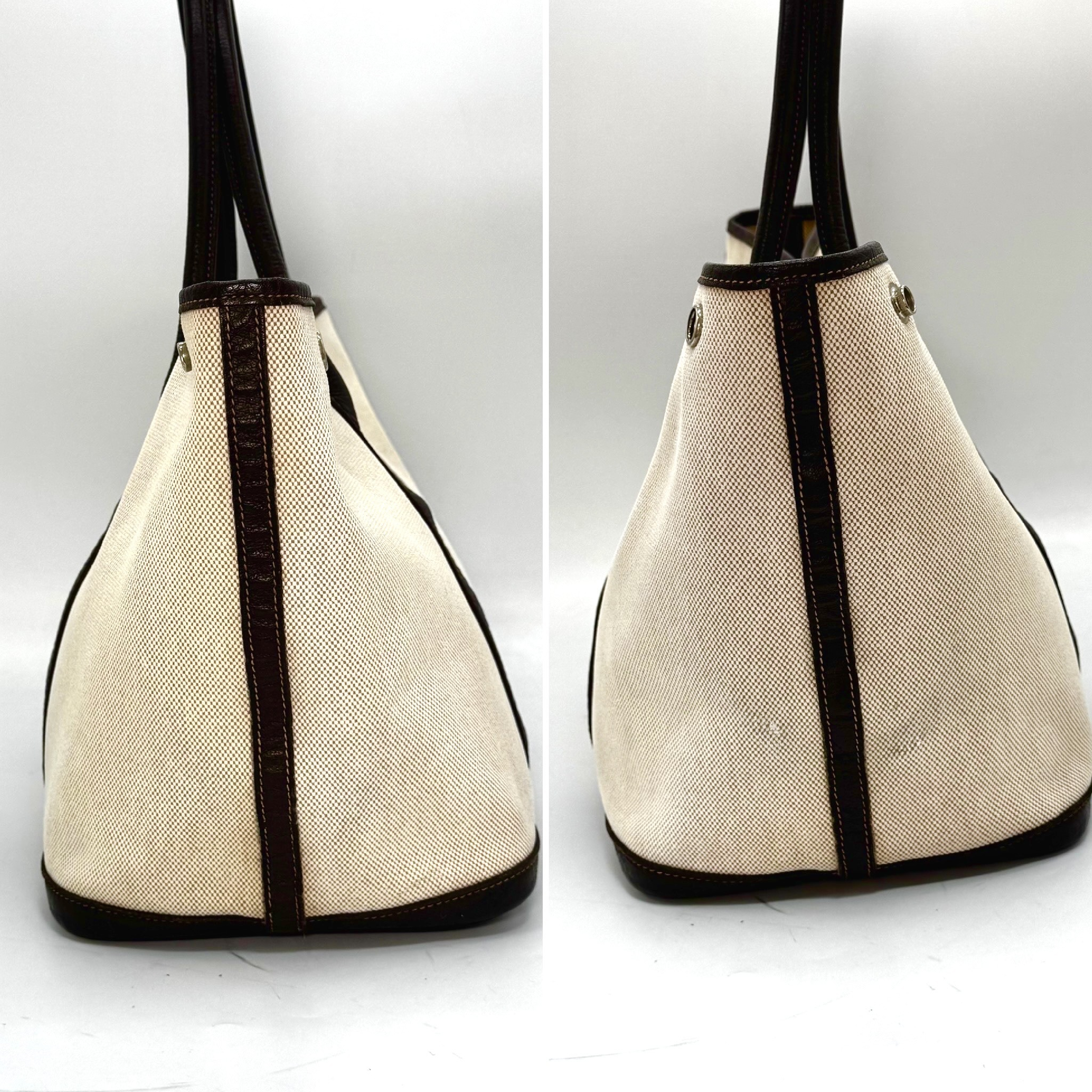 Garden Party Toile H Marron Brown PM Tote Bag — view 5