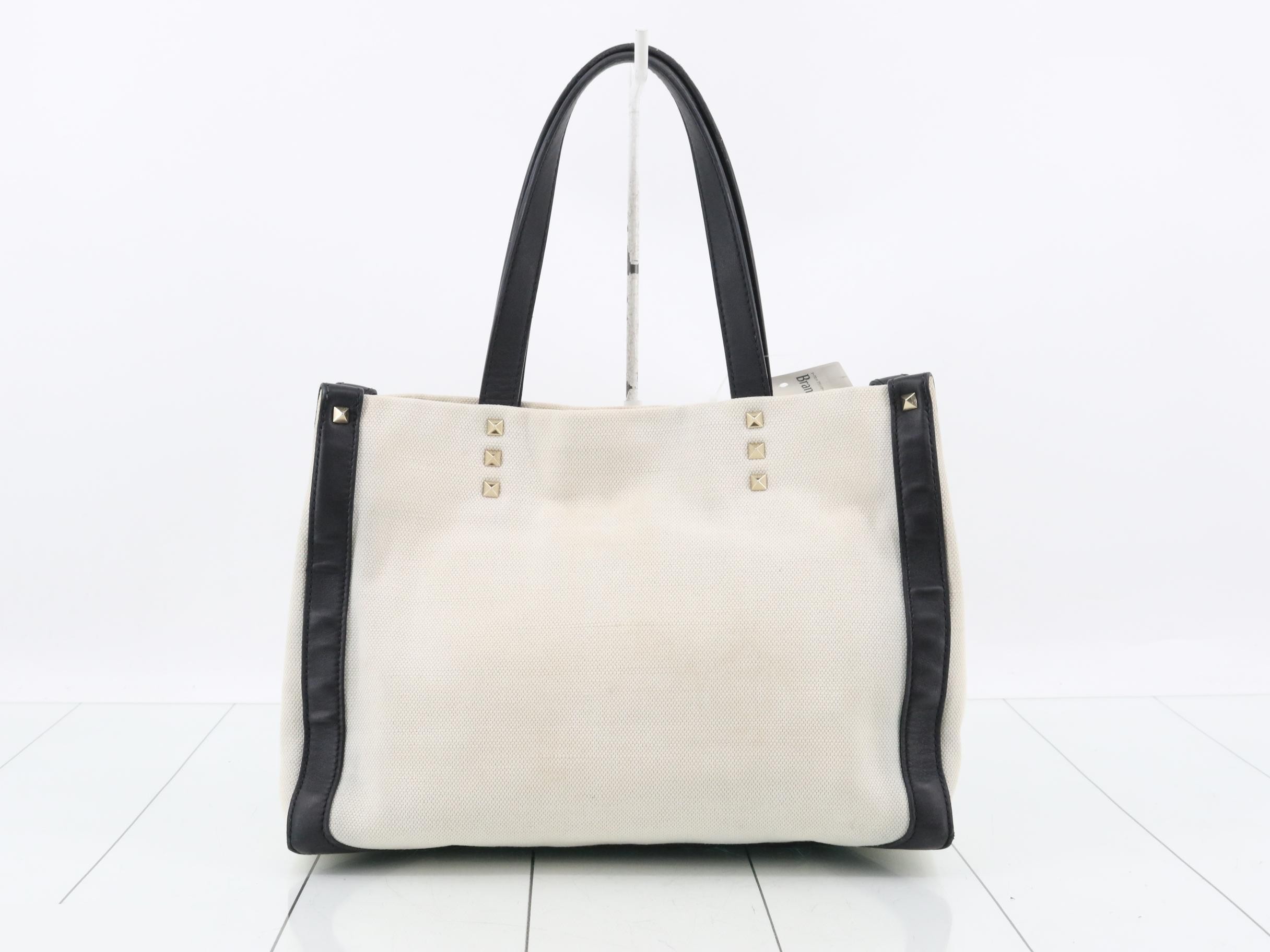 Canvas and leather handbag by Valentino Garavani — view 2