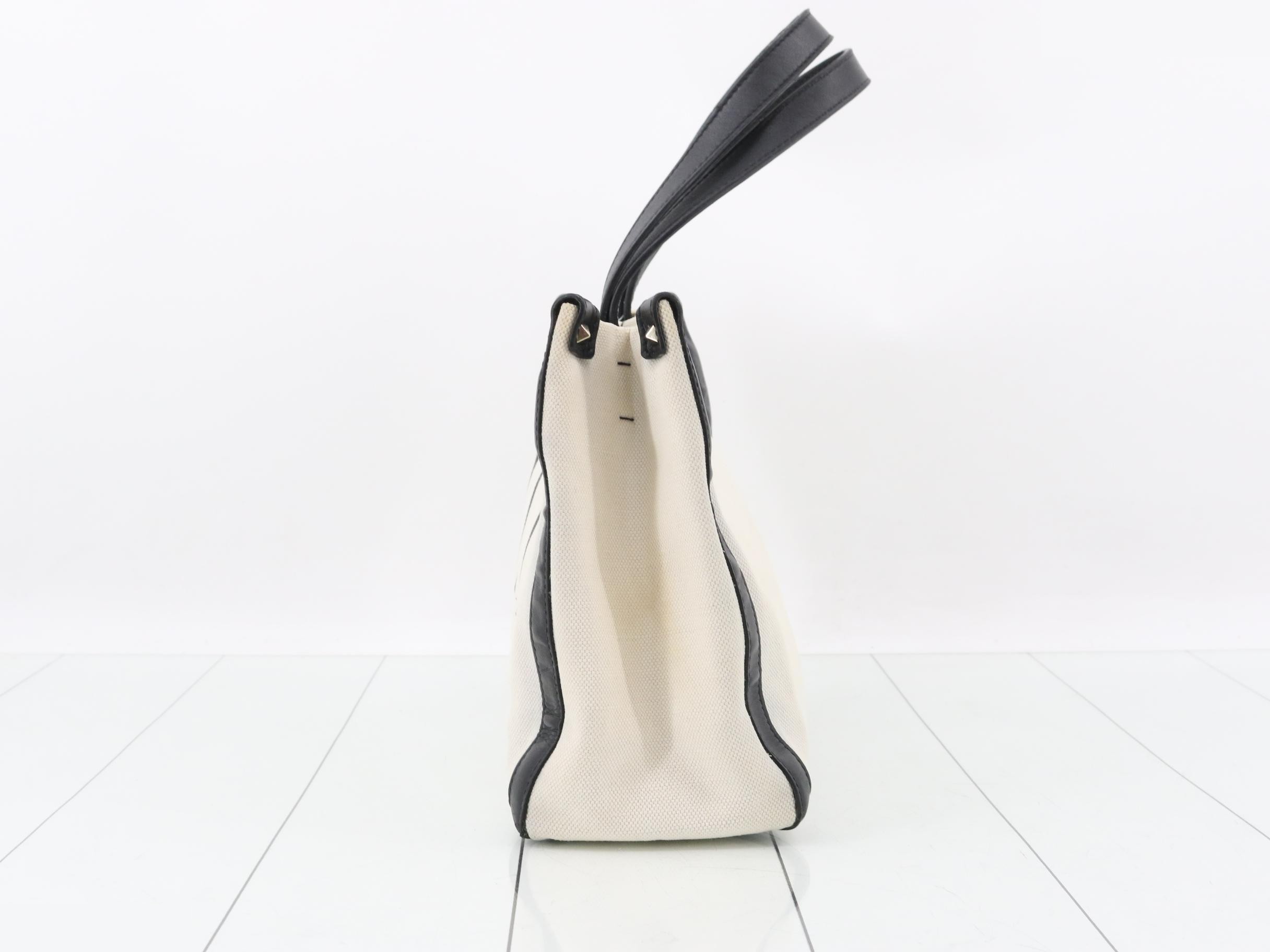 Canvas and leather handbag by Valentino Garavani — view 3