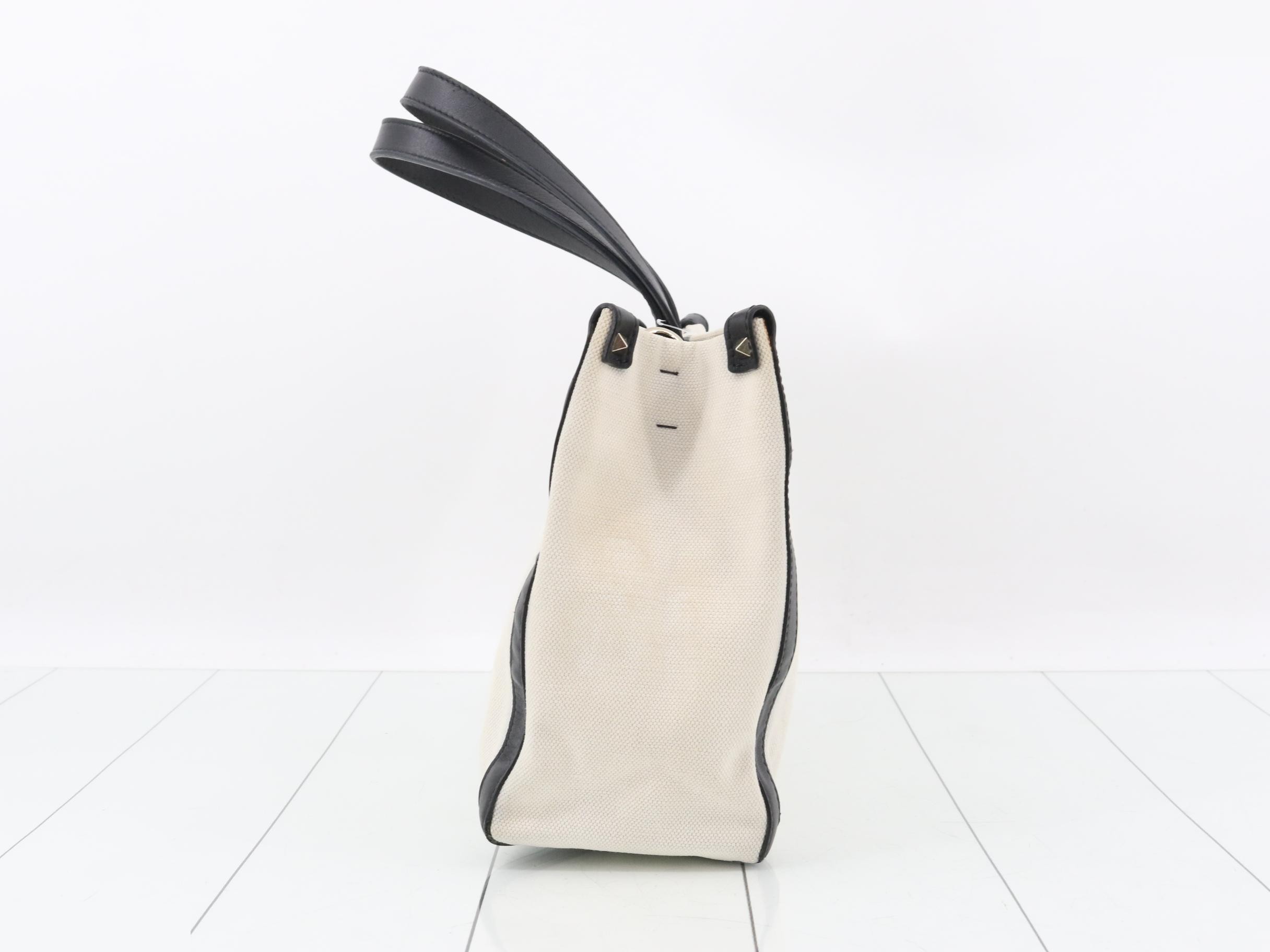 Canvas and leather handbag by Valentino Garavani — view 4