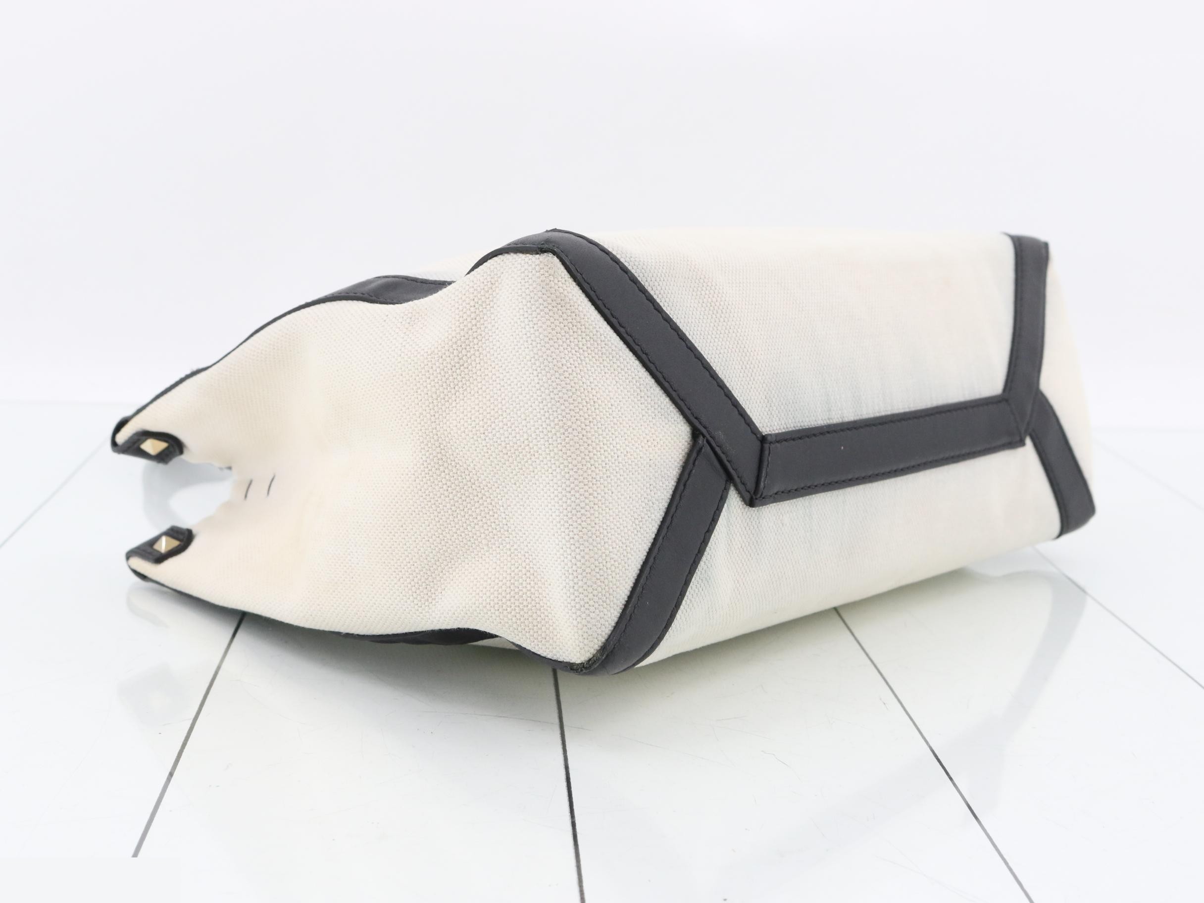 Canvas and leather handbag by Valentino Garavani — view 5