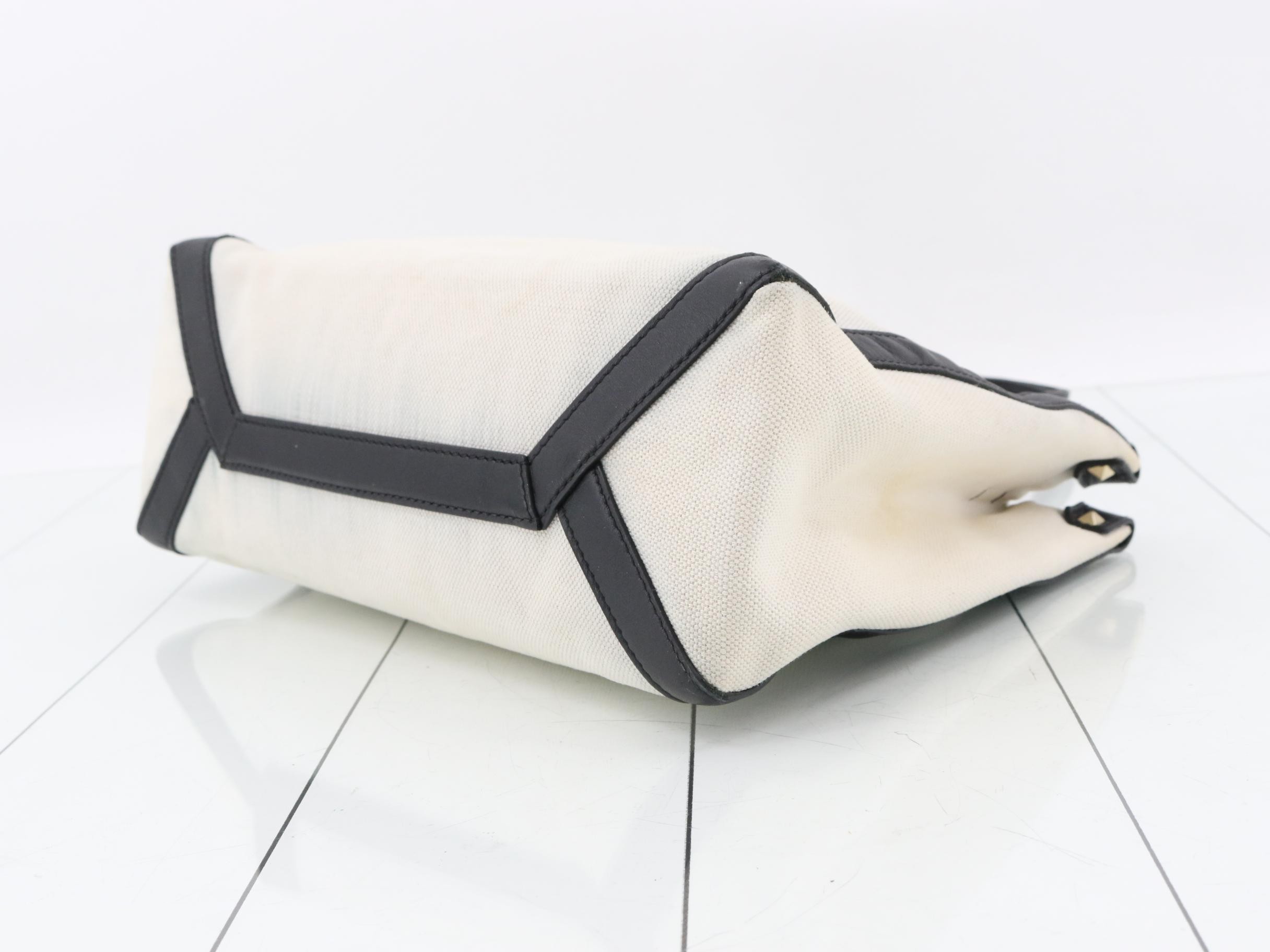 Canvas and leather handbag by Valentino Garavani — view 6