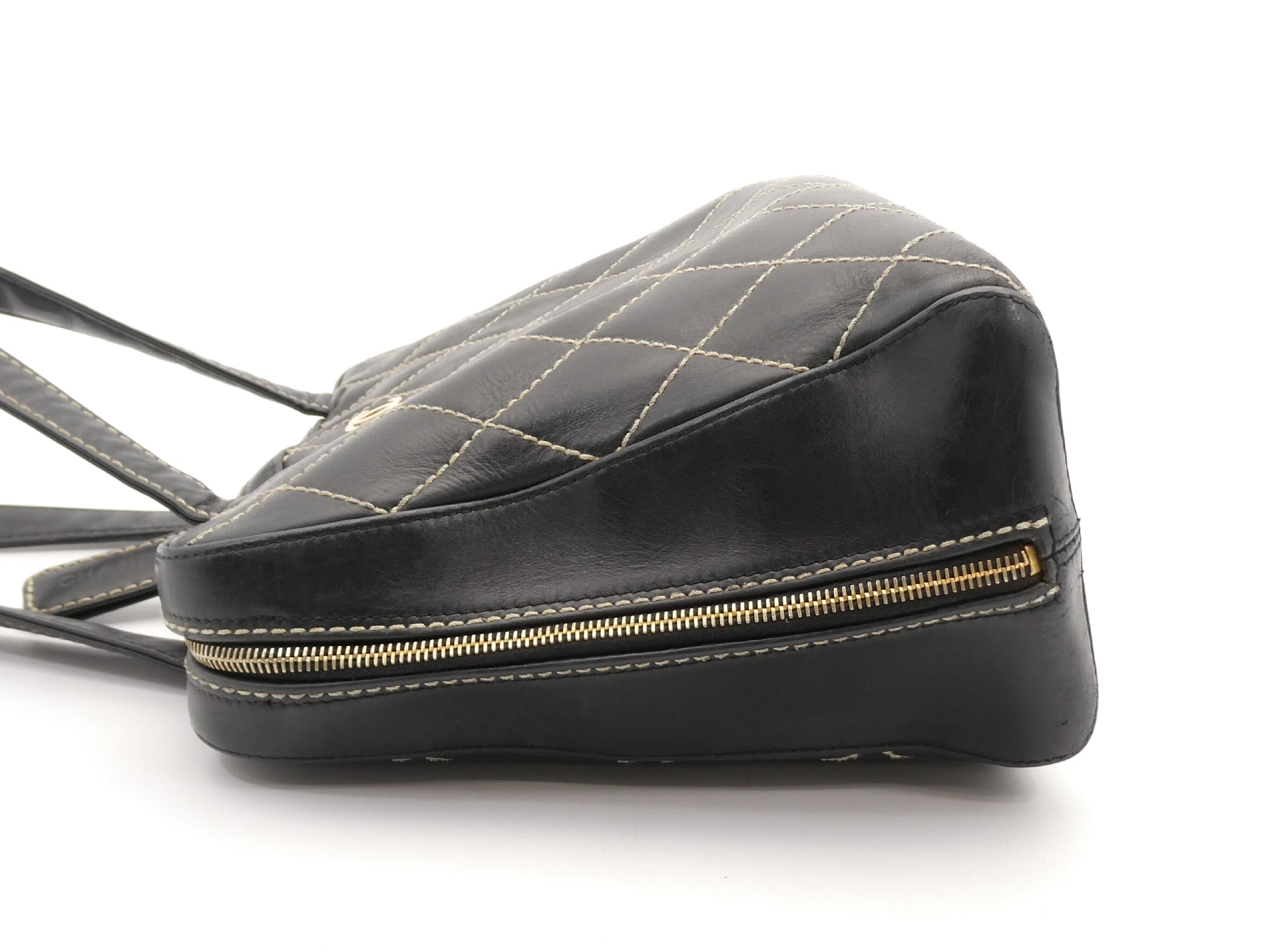 Wild Stitch Matelassé Coco Mark Shoulder Bag — view 3