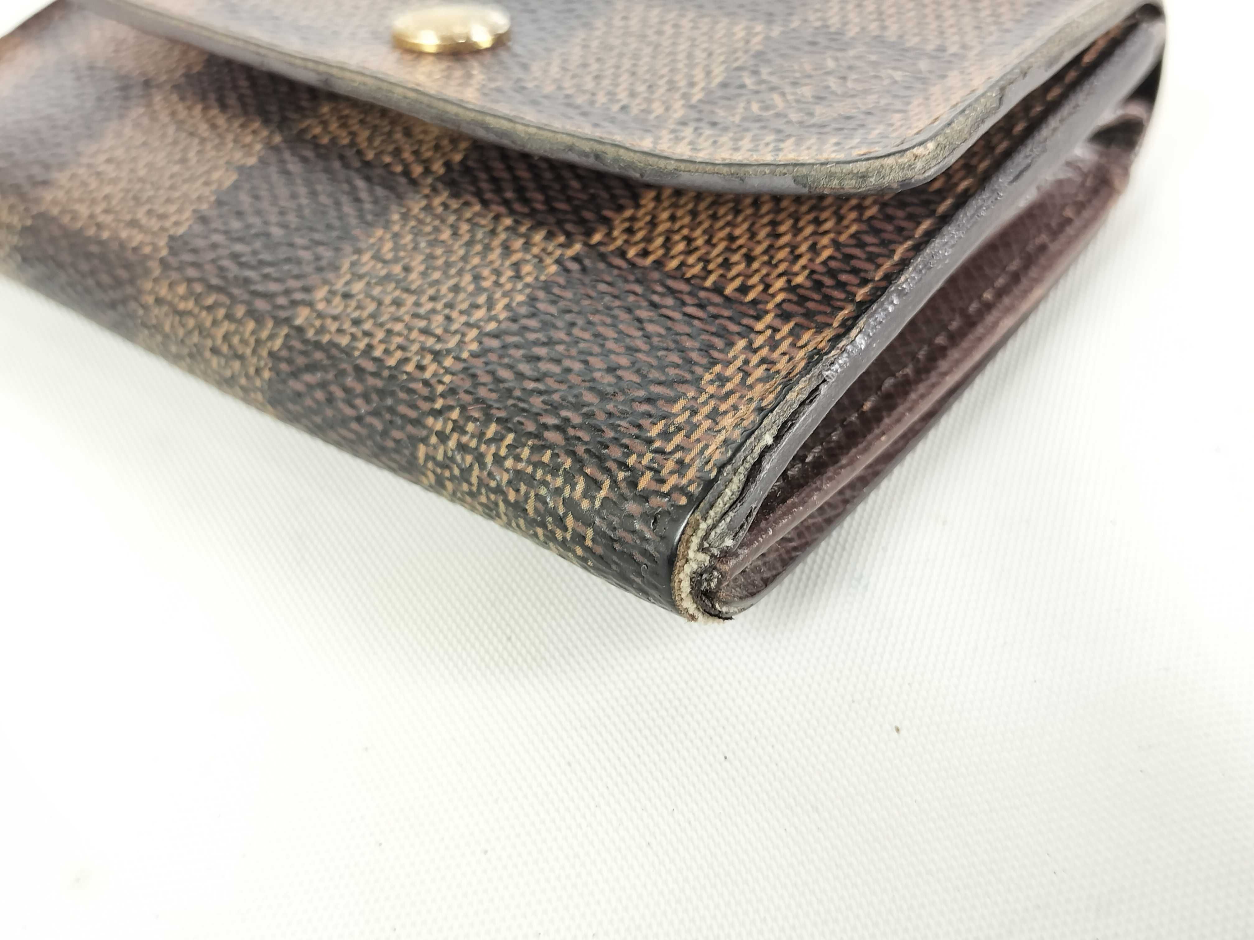 Damier Portemonnaie Plat N61930 Coin Case with Initials — view 2