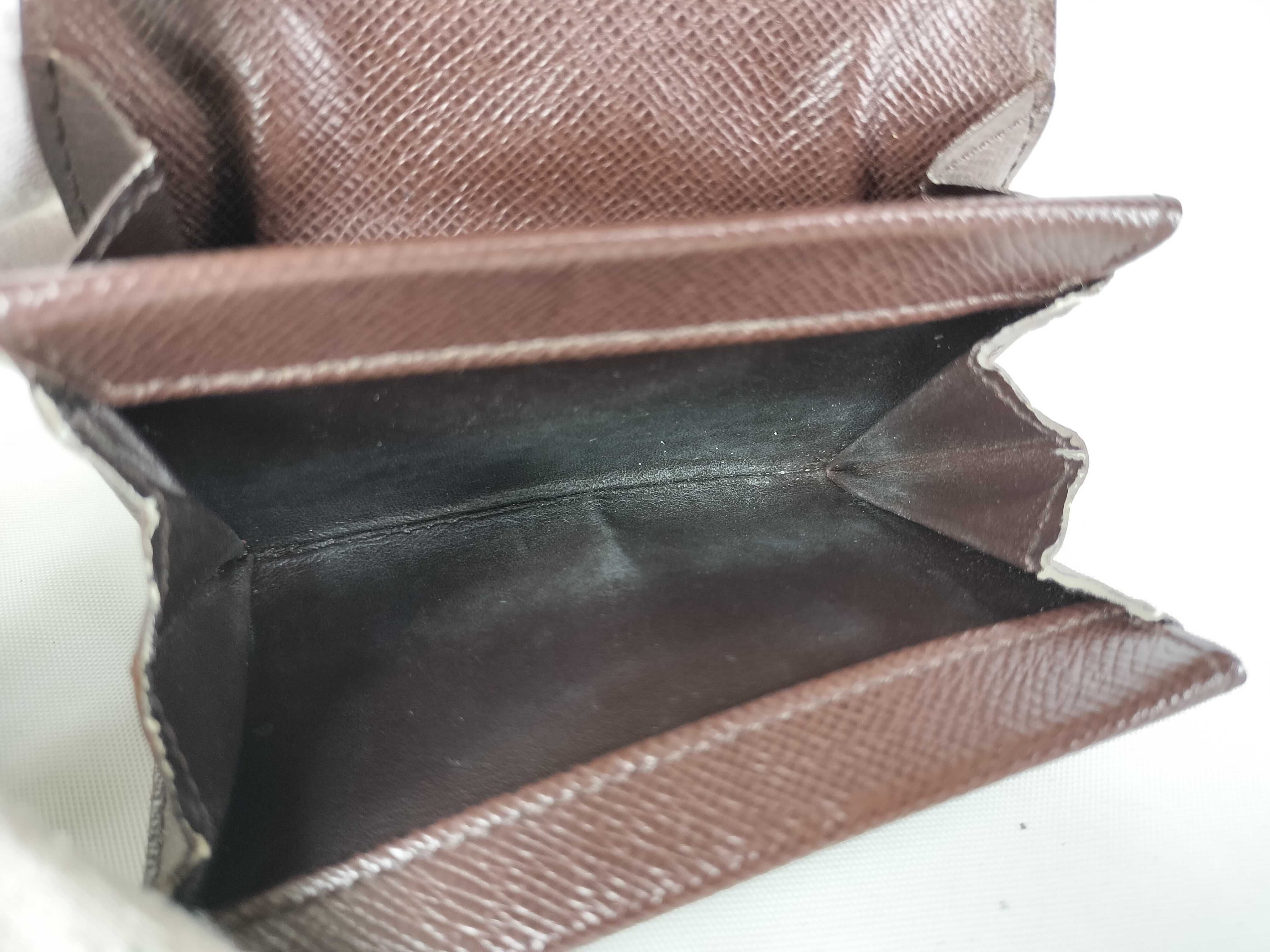 Damier Portemonnaie Plat N61930 Coin Case with Initials — view 7