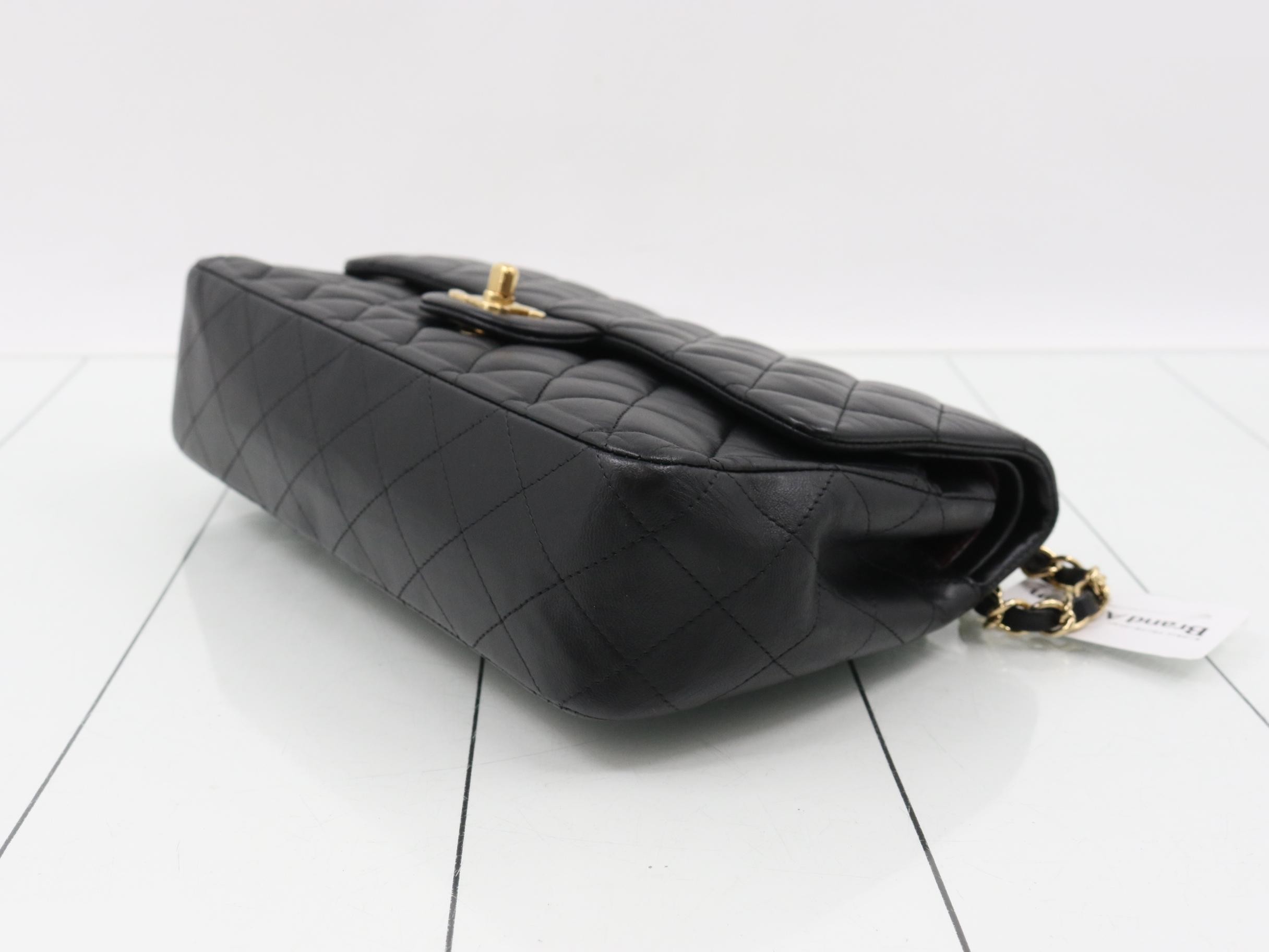 Matelassé handbag, chain shoulder bag, 2-way, black — view 6
