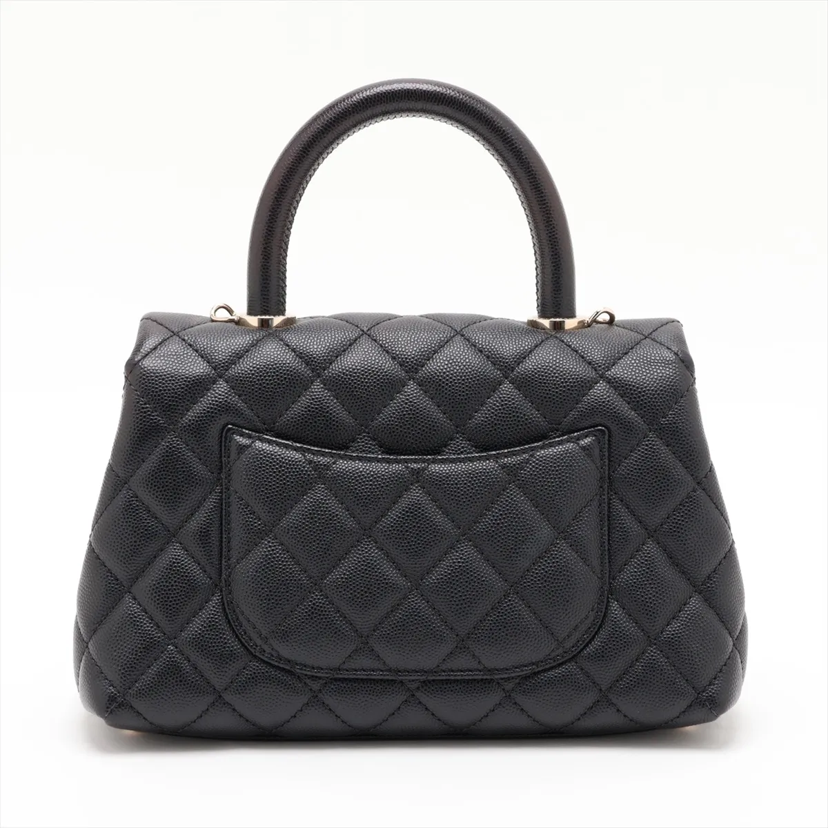 [Individually packaged] Chanel Coco Handle 24 XS Caviar Skin 2-Way Handbag, Black with Gold Hardware, 29916145, Serial Number 29, A92990 — view 2