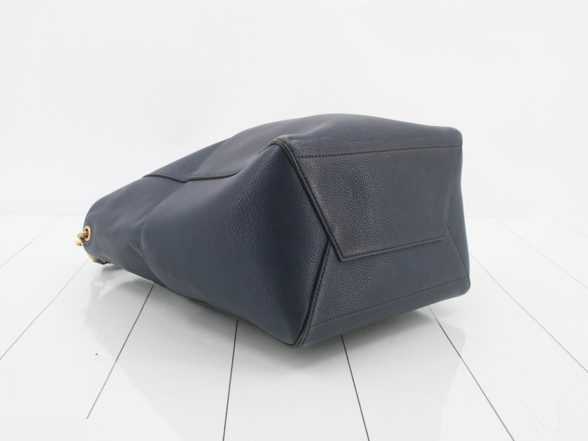 Sangle Bucket Bag/Shoulder Bag, Navy — view 5