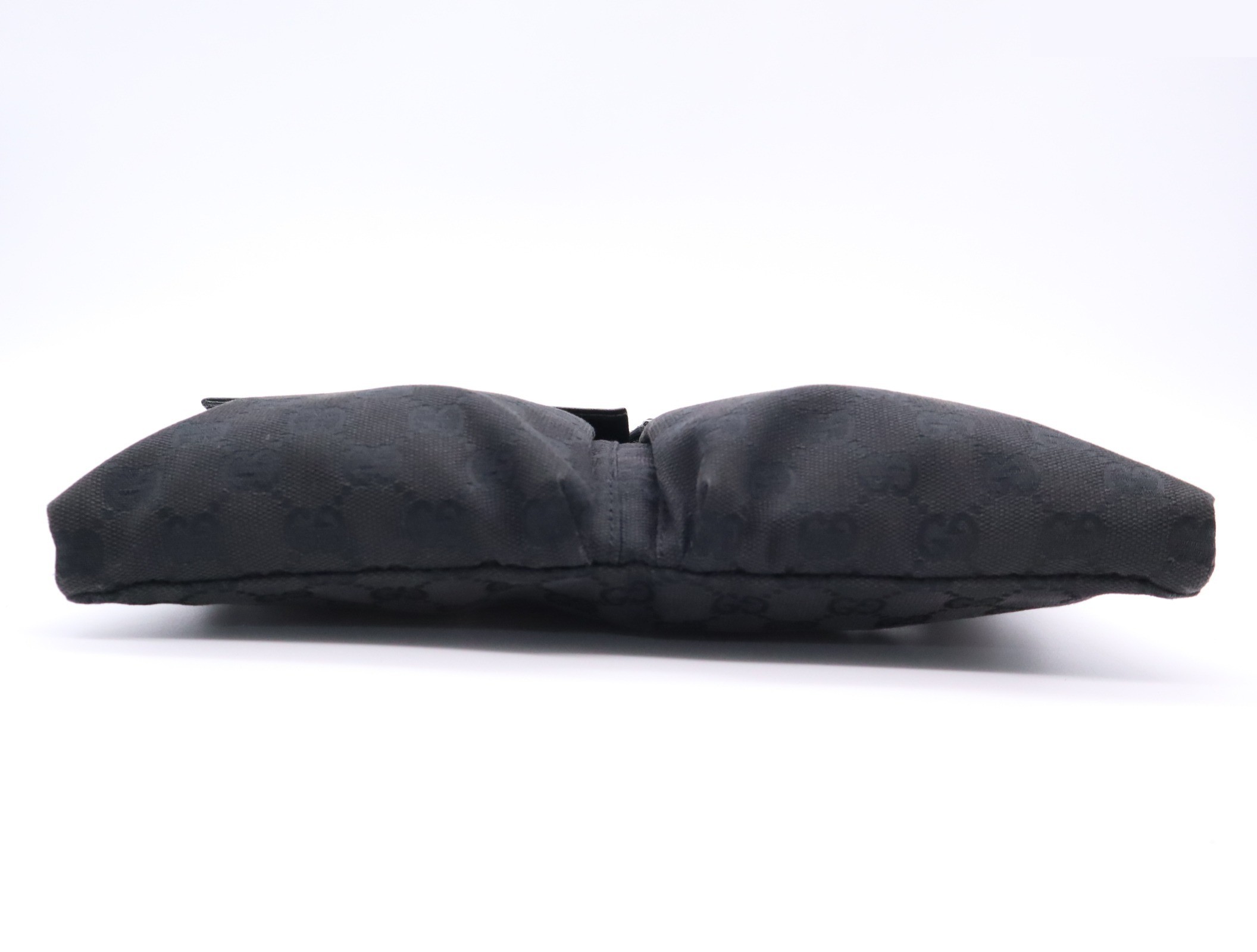 Waist bag, silver hardware, black — view 4