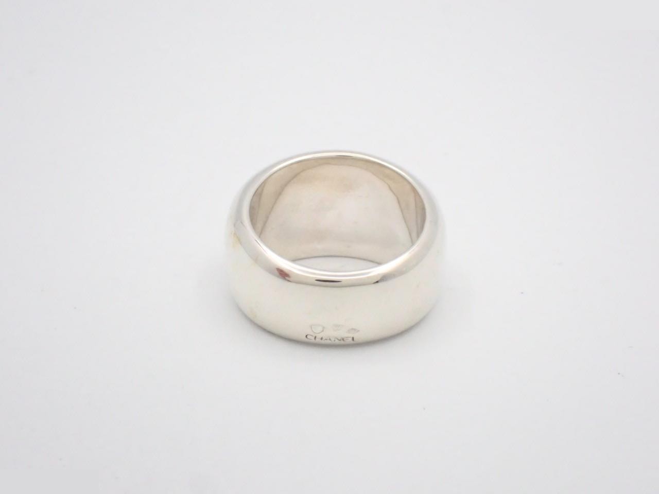 logo wide ring, 925 sterling silver, polished, size #12, 16.6g — view 2