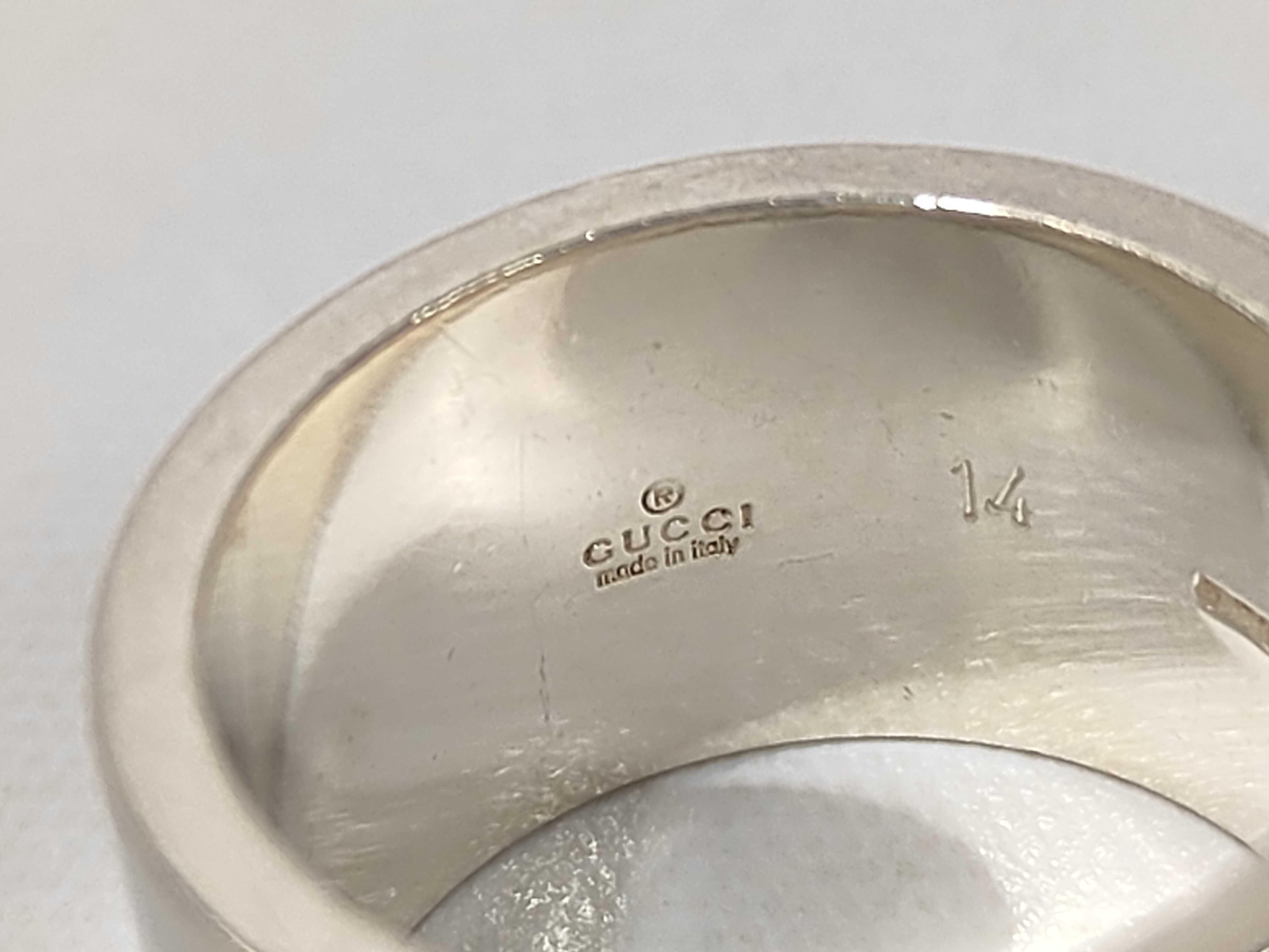 Branded Cutout G Sterling Silver 925 Ring — view 6