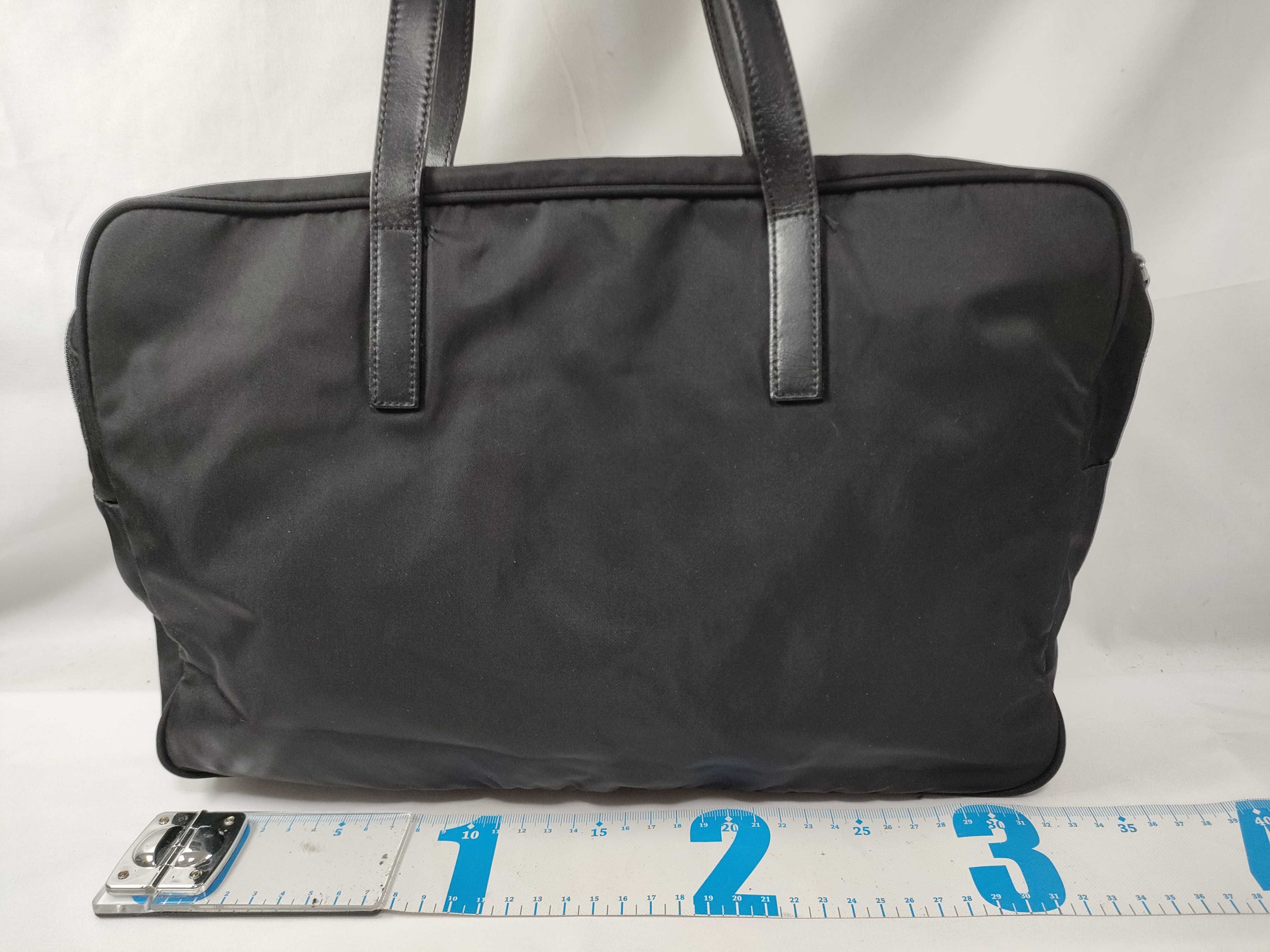 Nylon Prada Nylon Tote Black Handbag — view 2