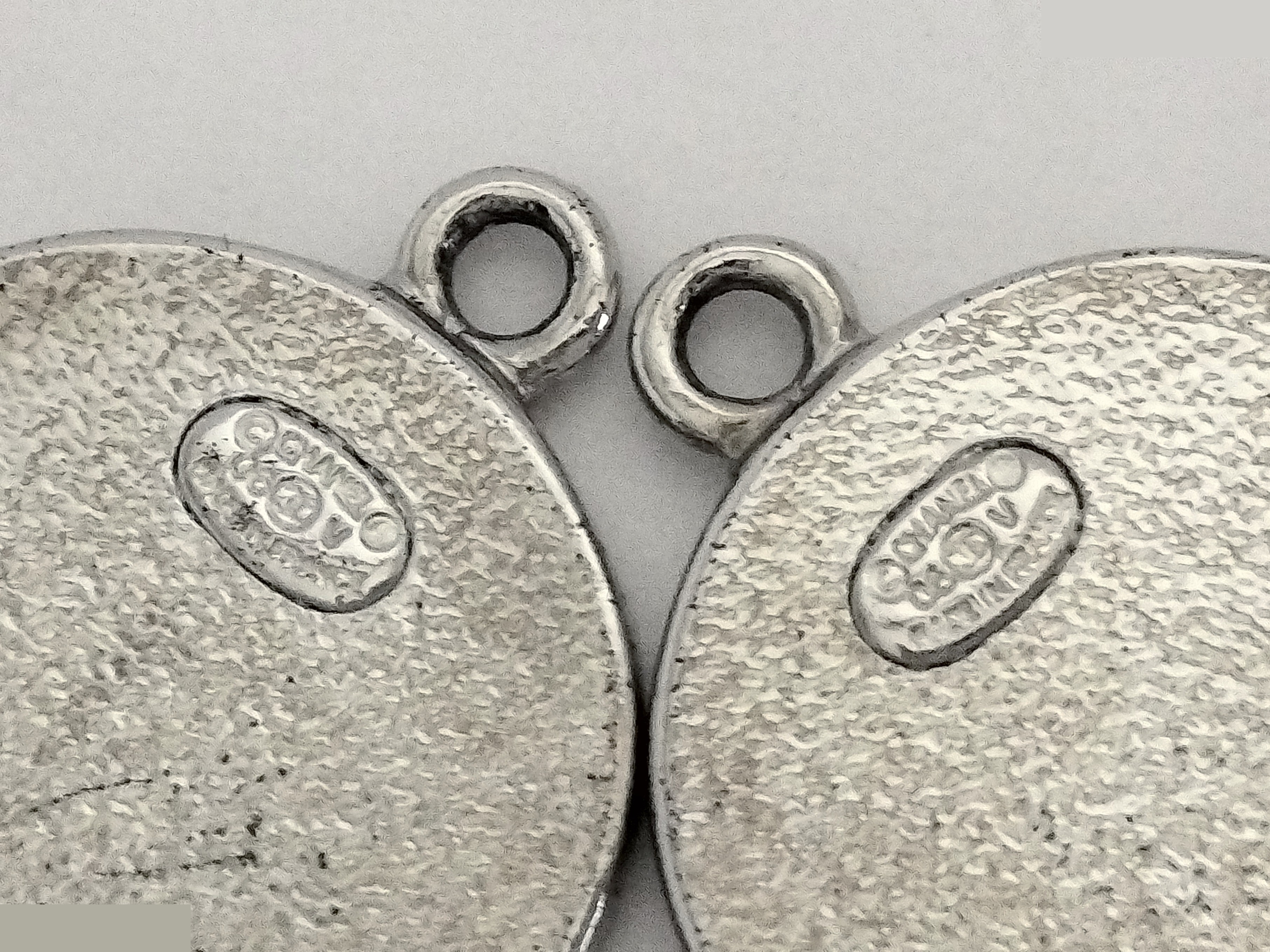 Coco Black Silver Hoop Earrings 06V — view 3