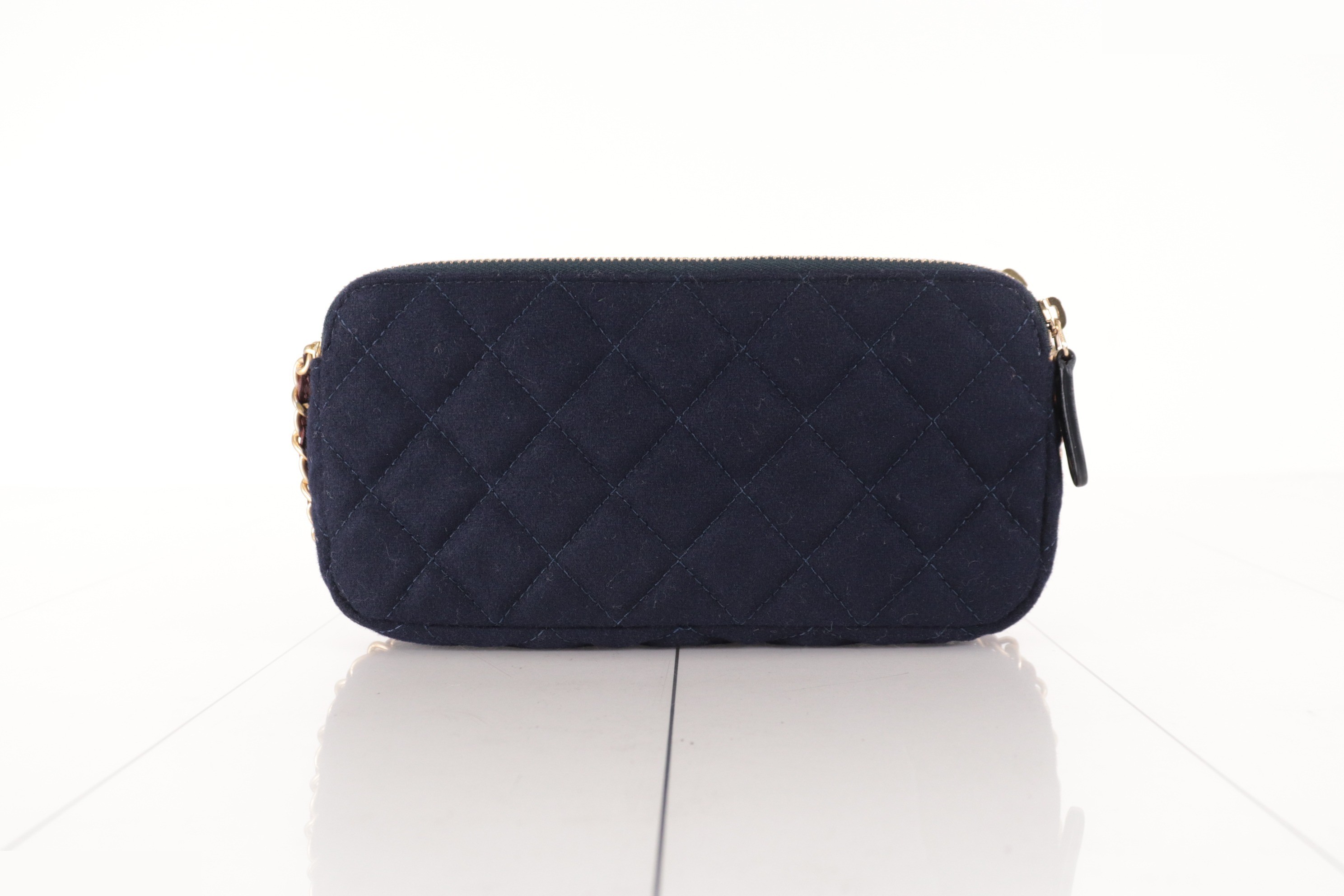 Marine motif cotton chain wallet, navy, item number 26. — view 2