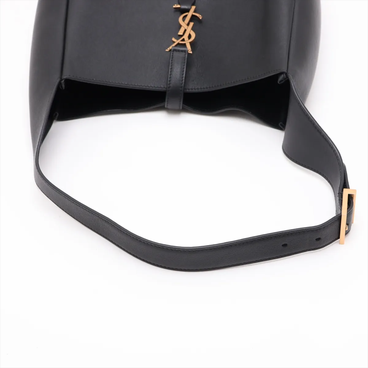 LE 5 A 7 Small Leather Shoulder Bag, Black, 713938 — view 5
