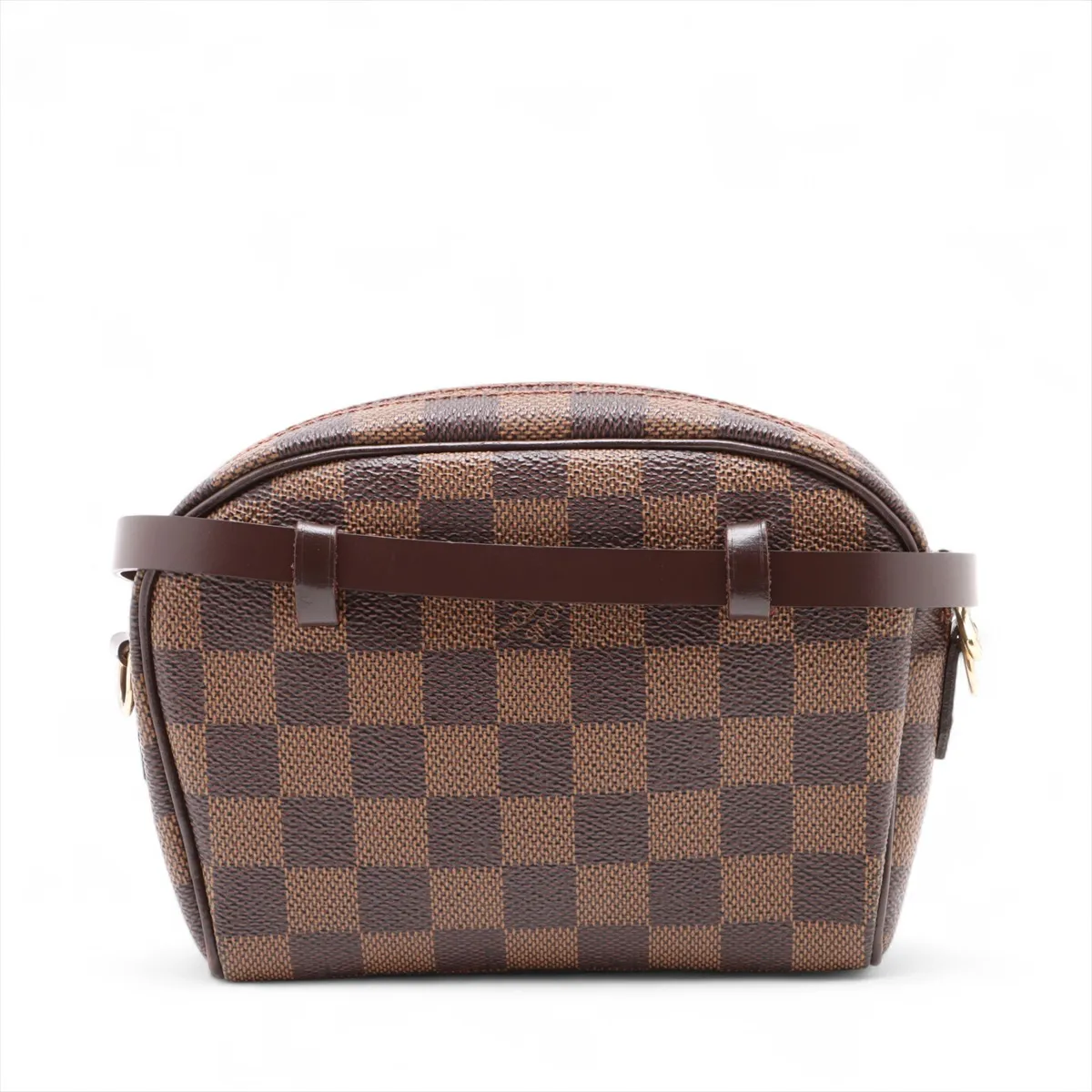 Damier Pochette Ipanema N51296 Serial Unclear Brown Belt Size M — view 2