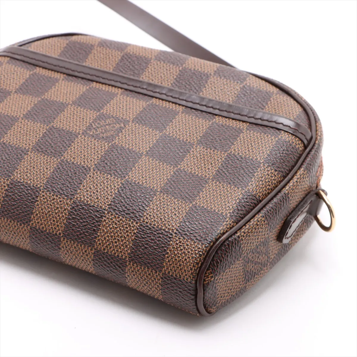 Damier Pochette Ipanema N51296 Serial Unclear Brown Belt Size M — view 3