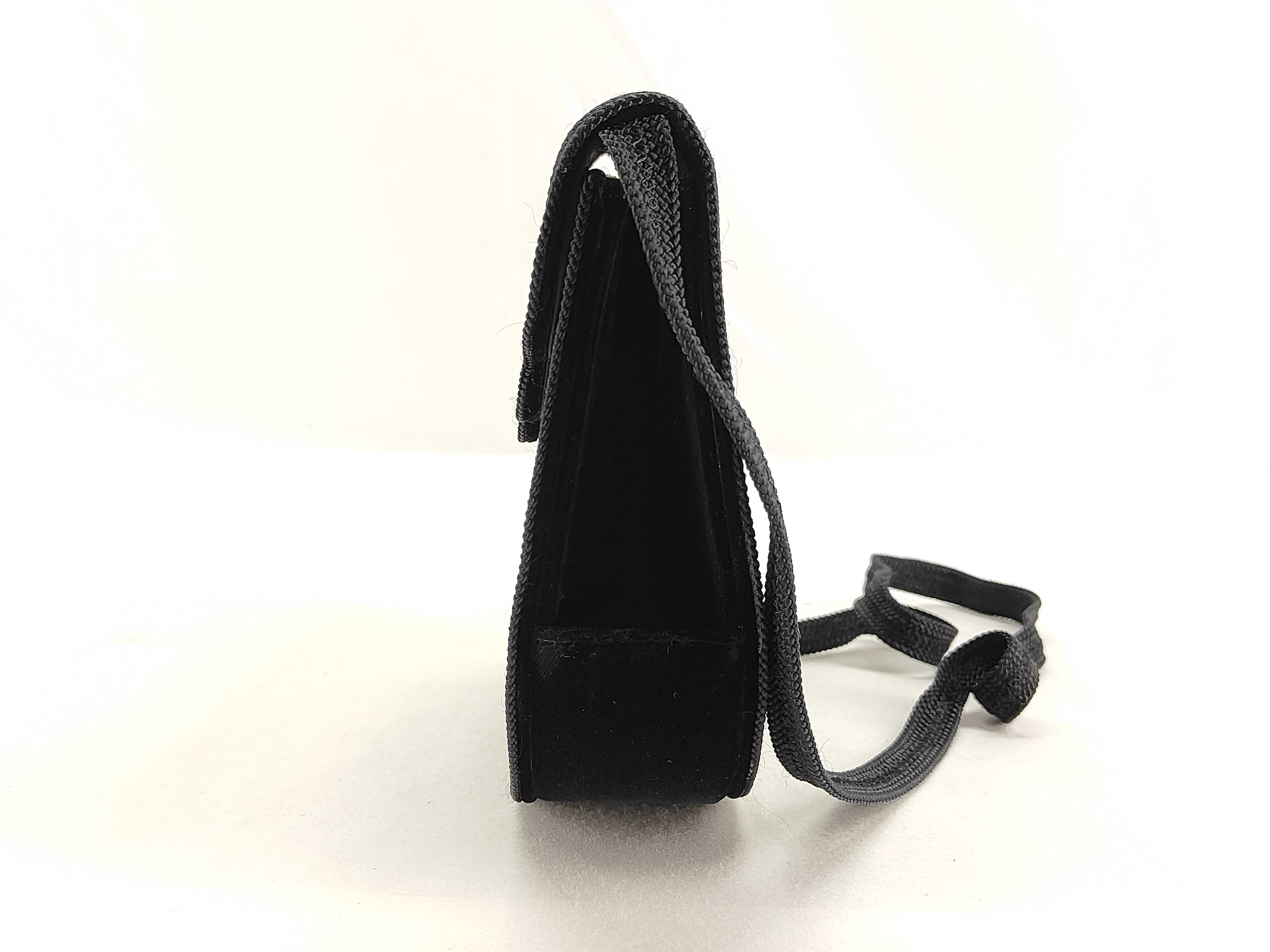 Shoulder Bag Velor Black Shoulder Bag — view 11