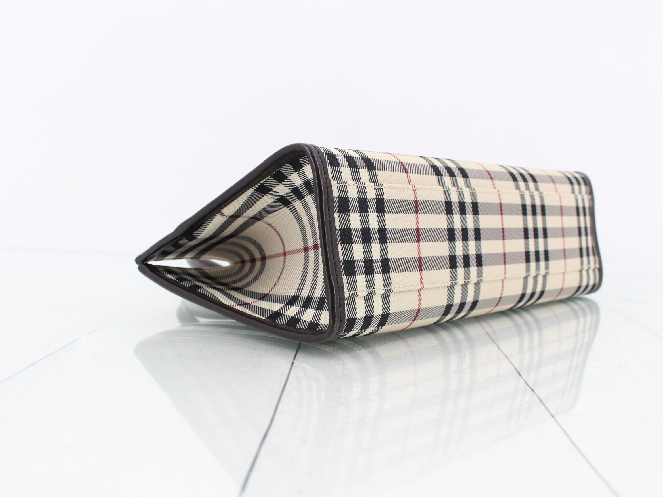 Nova Check Canvas x Leather Handbag — view 5