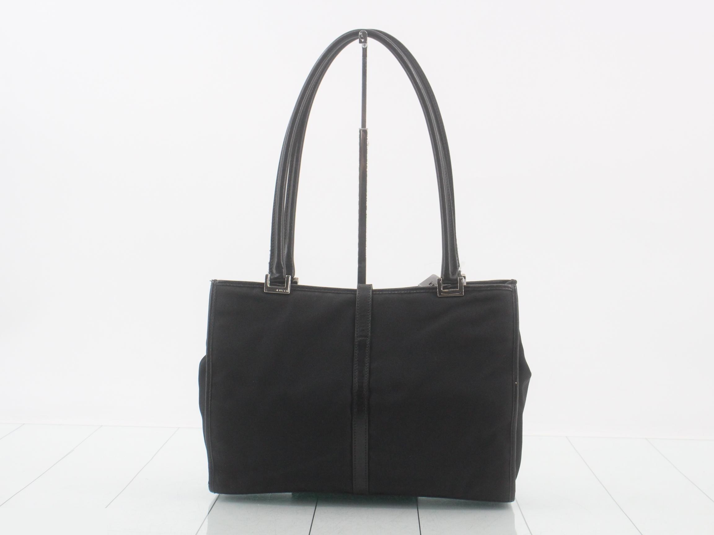 Jackie Line Black Nylon Tote Bag — view 2