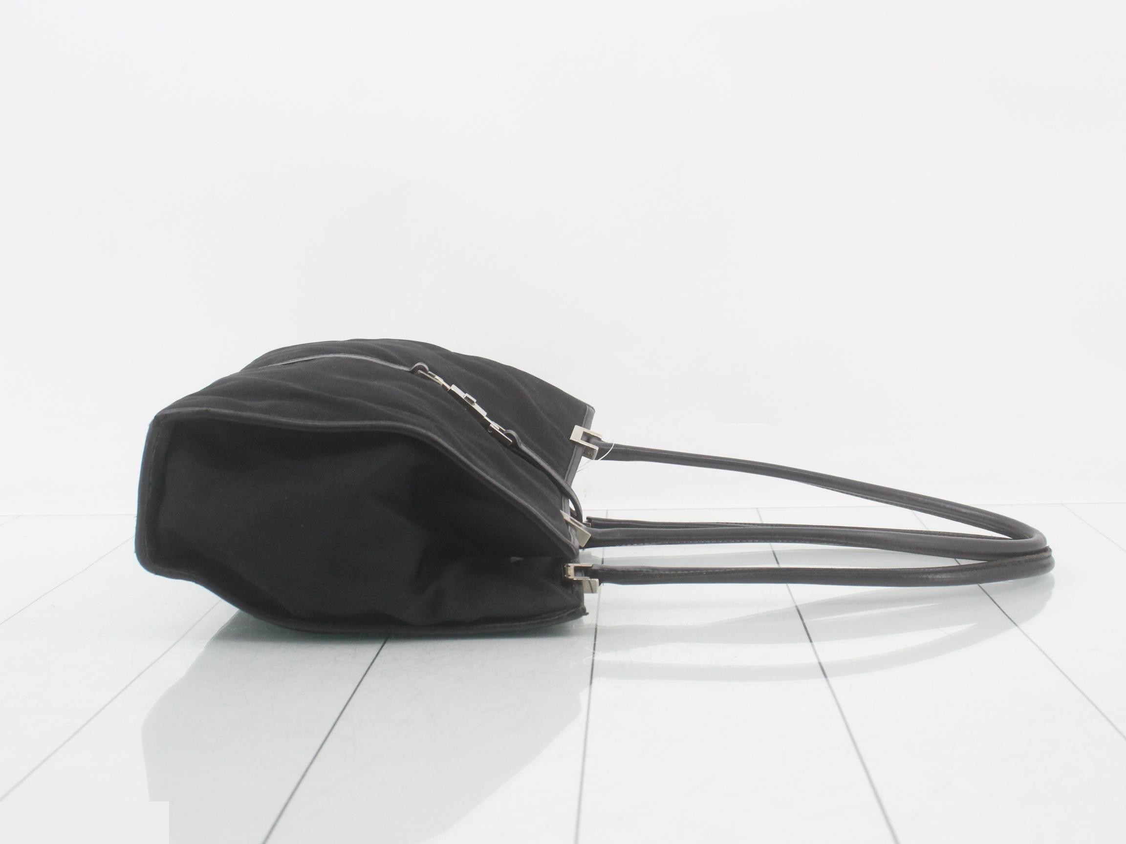 Jackie Line Black Nylon Tote Bag — view 3