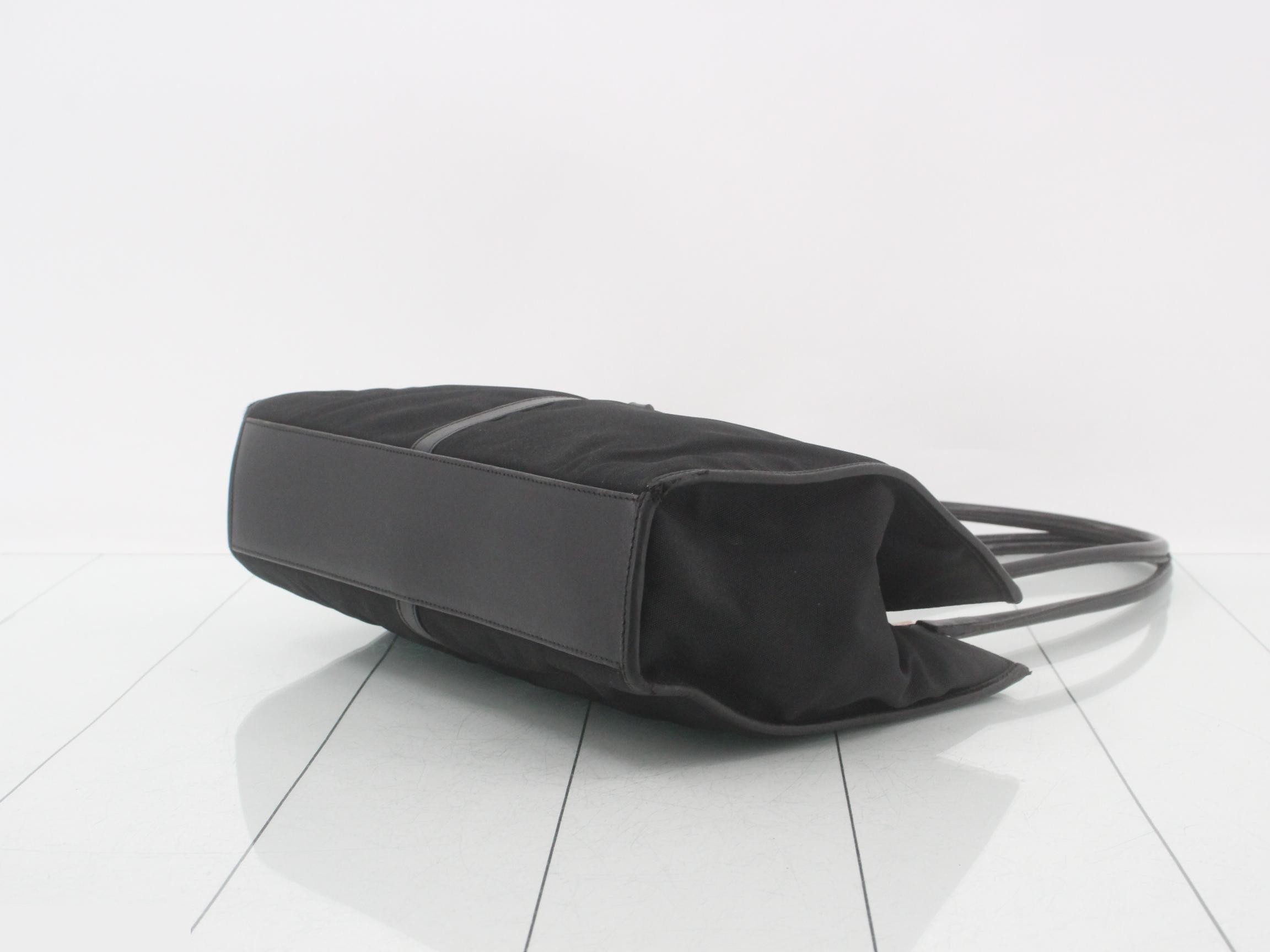 Jackie Line Black Nylon Tote Bag — view 6