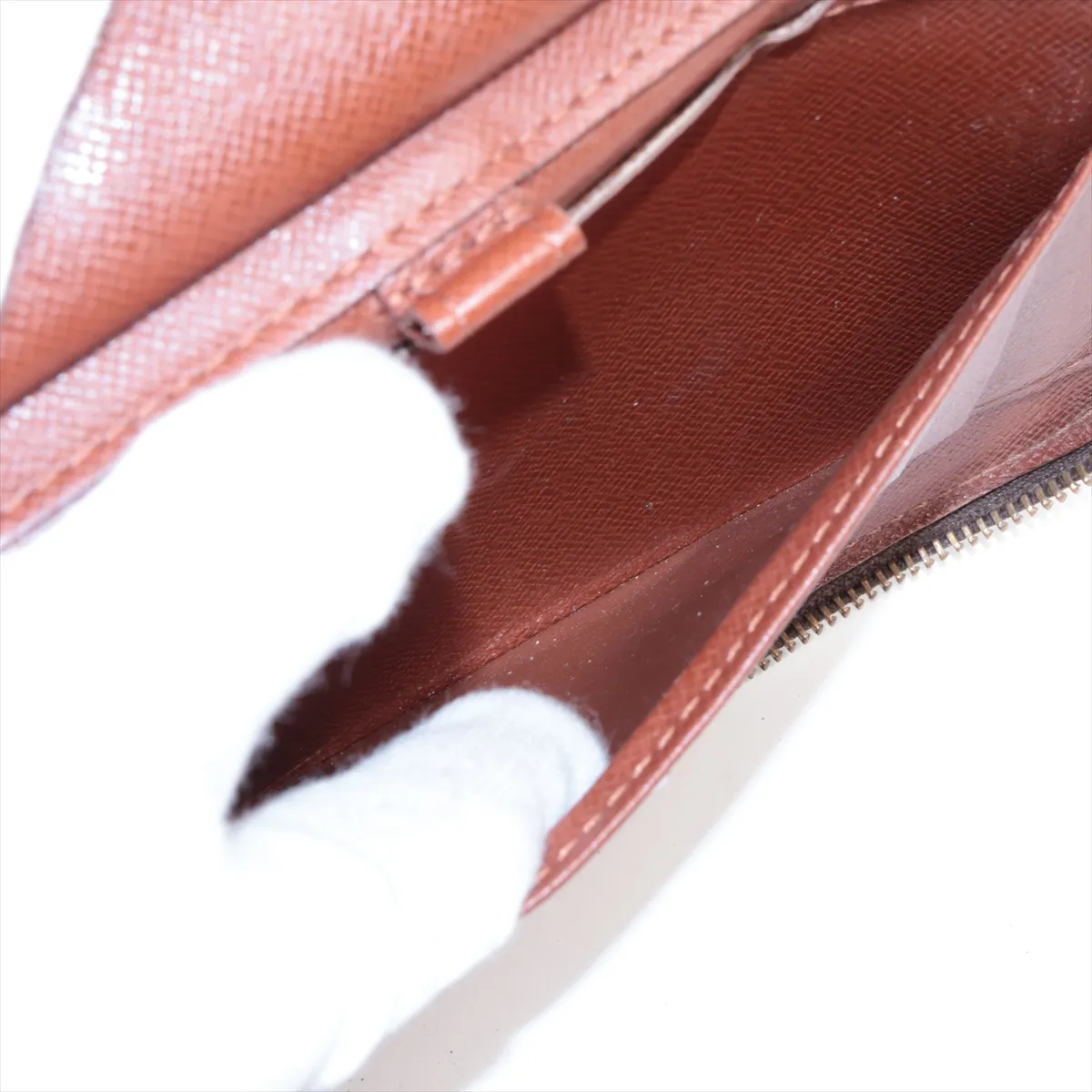 Monogram Agenda Geod M62950 MI1010 Brown Long Wallet — view 4