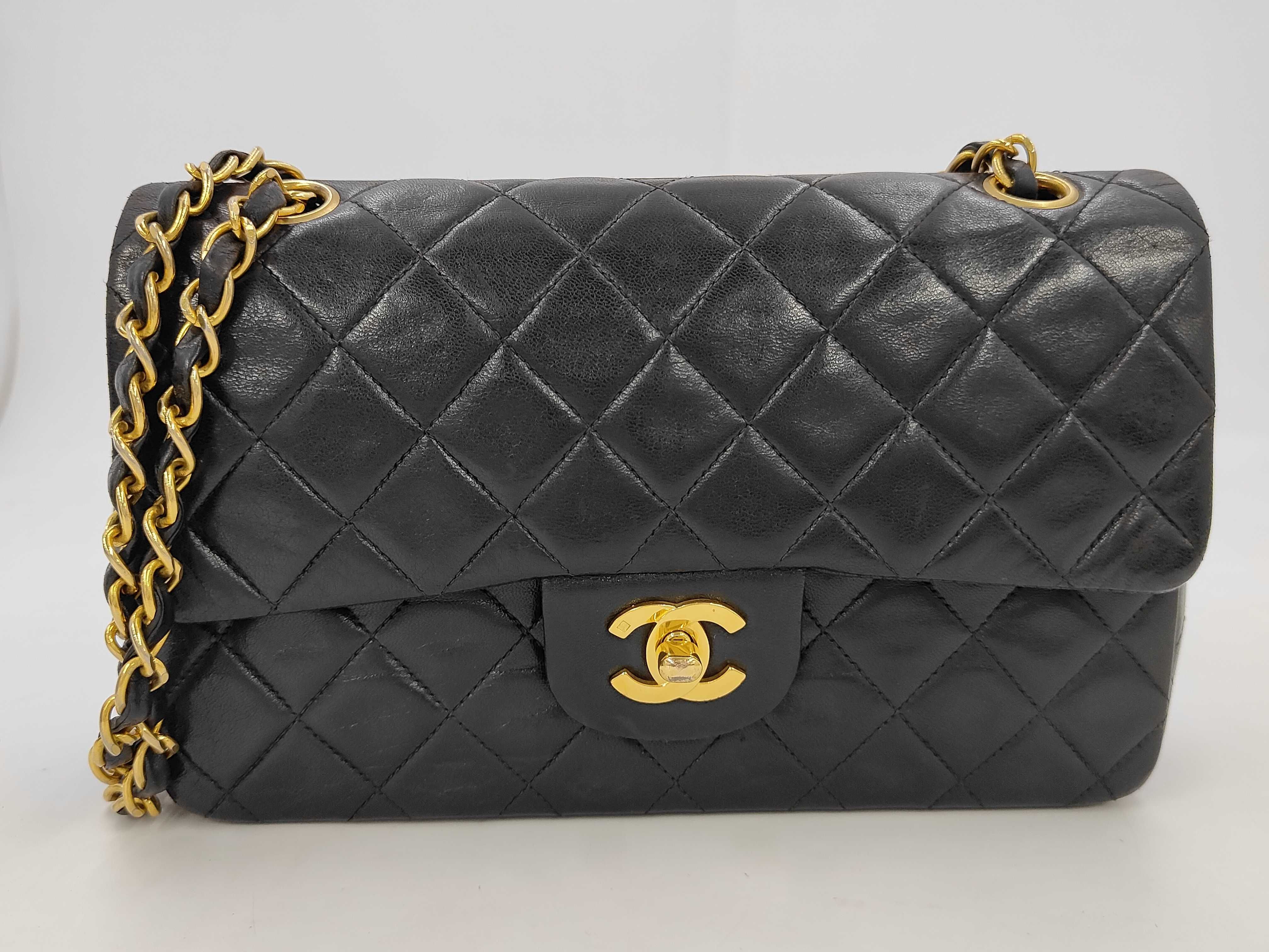 Matelassé 23 Double Flap Double Chain Lambskin Shoulder Bag