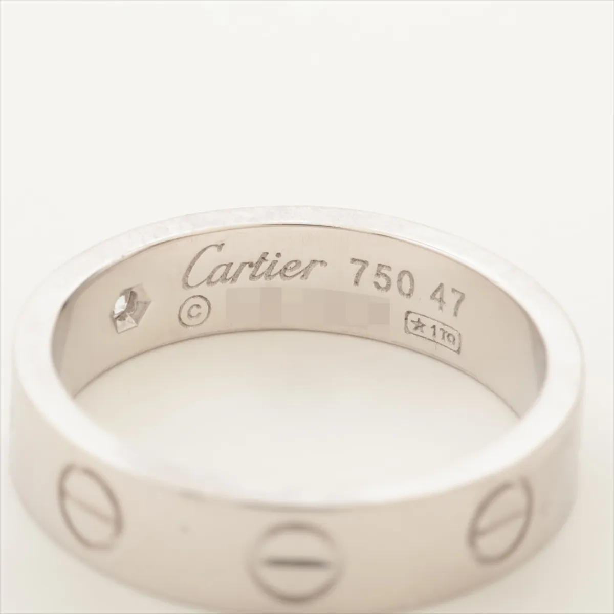 Mini Love 1P Diamond Ring 750(WG) 4.1g 47 NK1570 — view 3