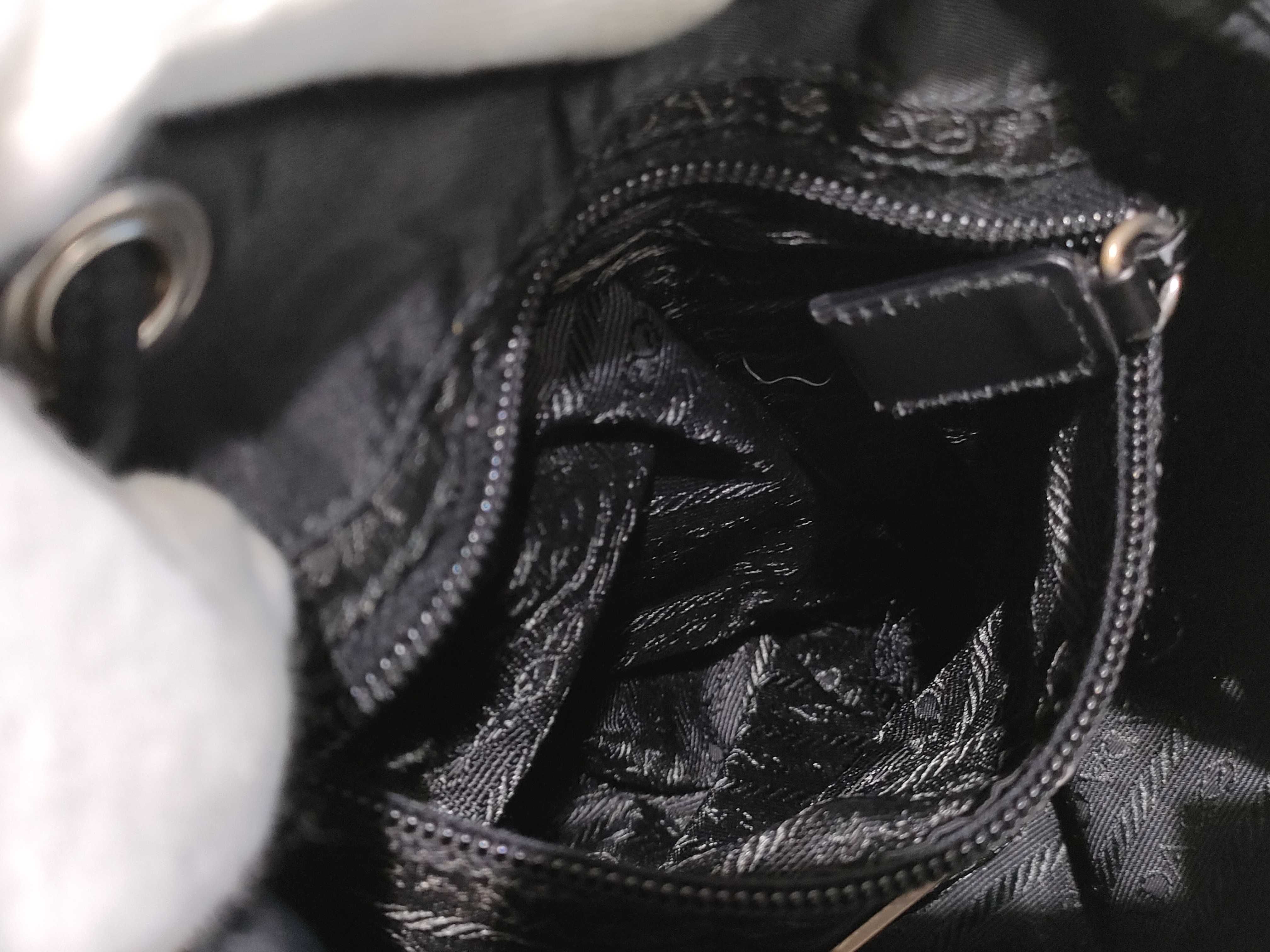 nylon backpack with Prada triangular logo. — view 10